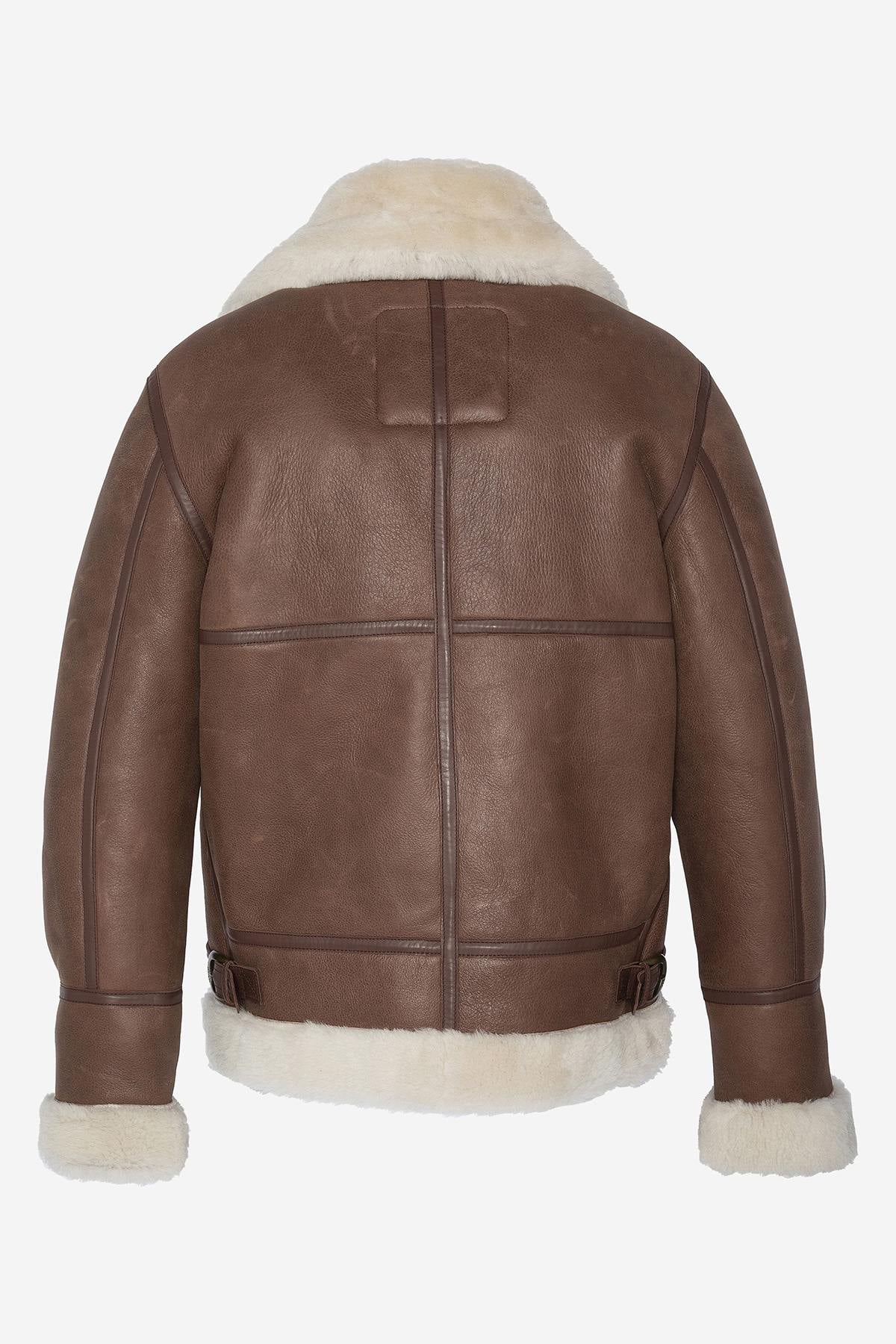 Giacche Uomo Schott LC1259 COGNAC — vista 10