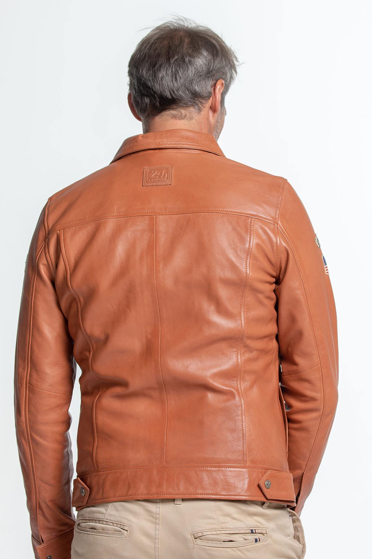 Chaqueta Hombre Steve Mcqueen CHARLIE SHEEP STEVE MCQUEEN CROWN HAVANE — vista 4