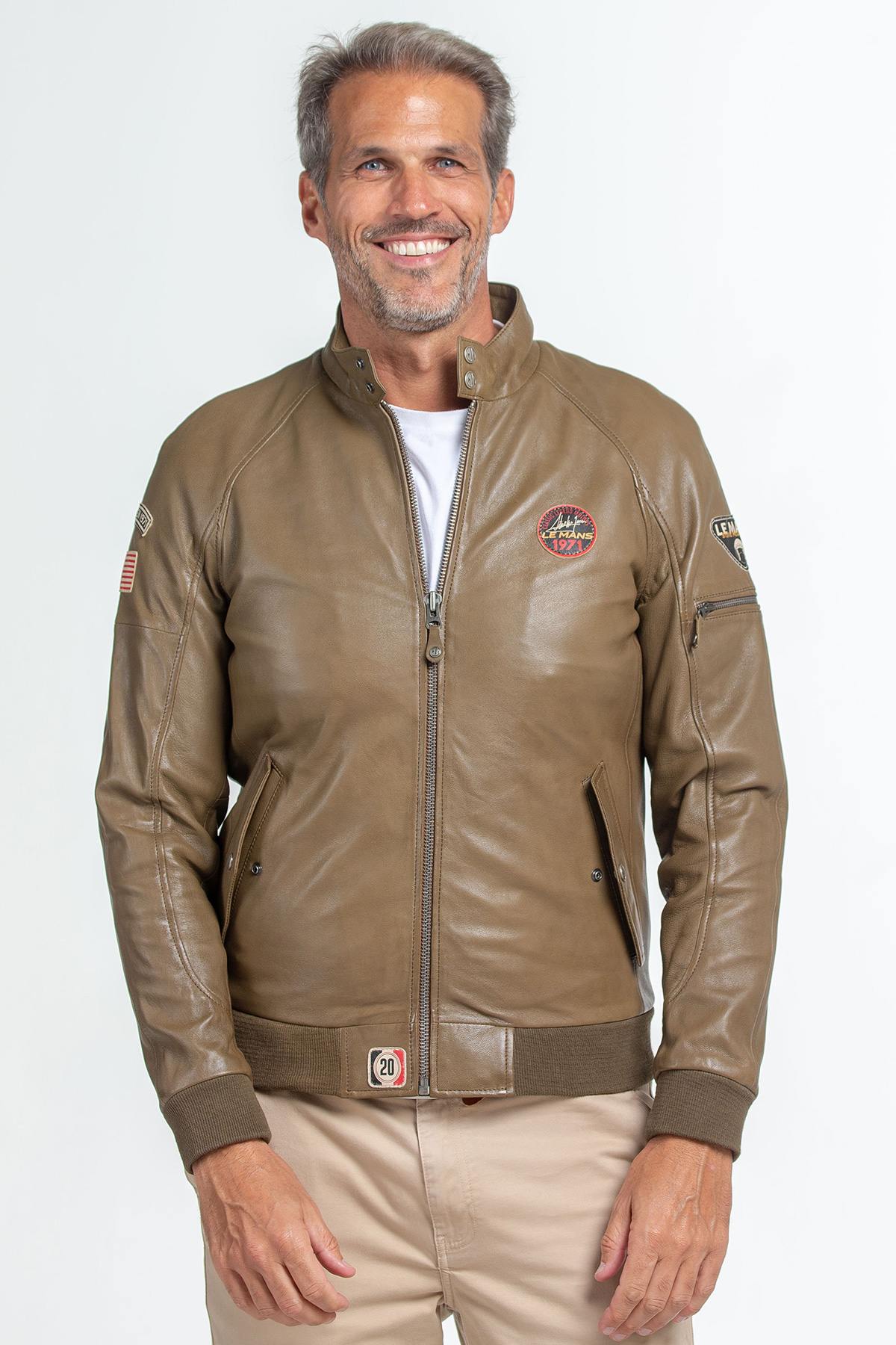 Chaqueta Hombre Steve Mcqueen HARRY SHEEP STEVE MCQUEEN CROWN KAKI — vista 4