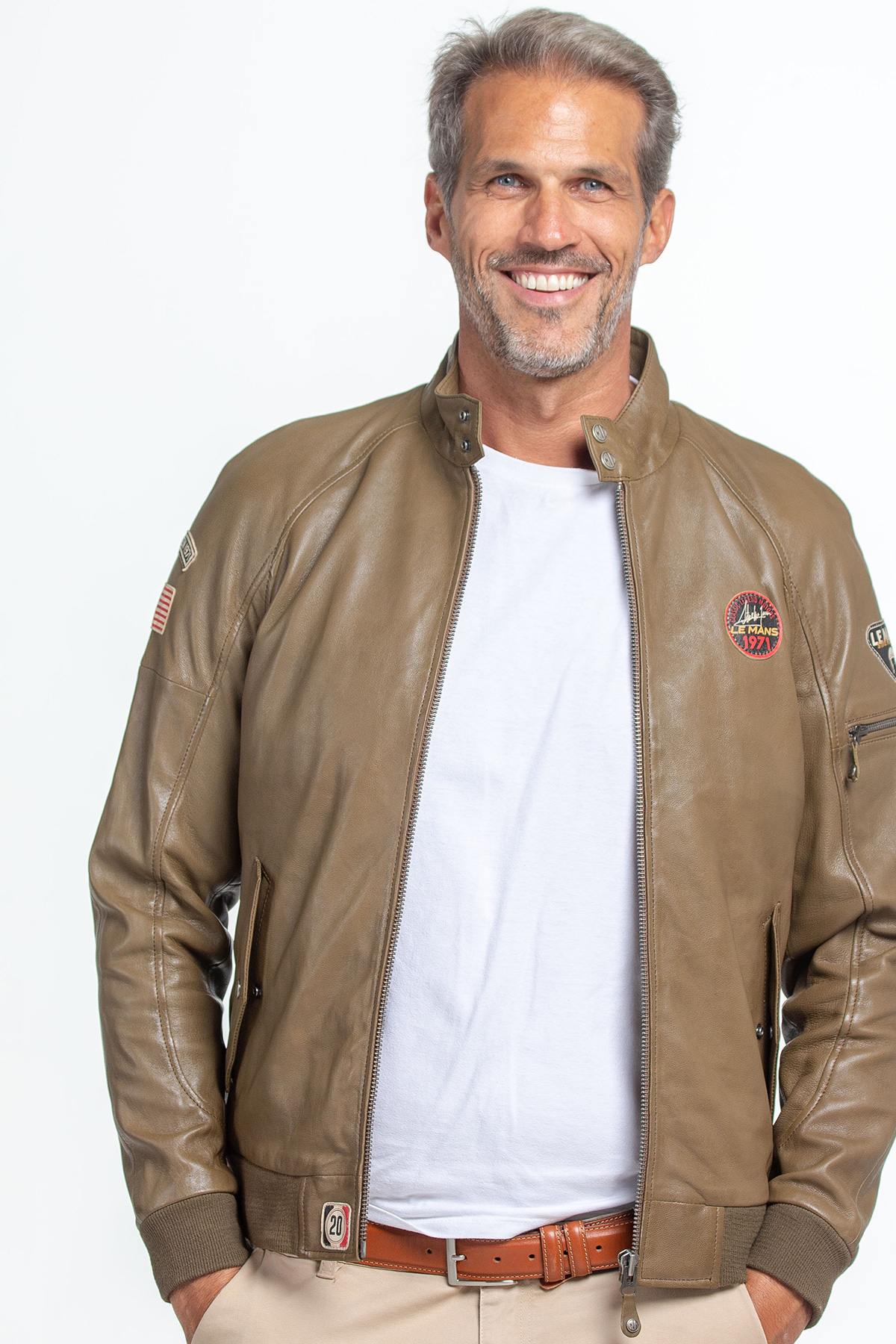 Chaqueta Hombre Steve Mcqueen HARRY SHEEP STEVE MCQUEEN CROWN KAKI — vista 1