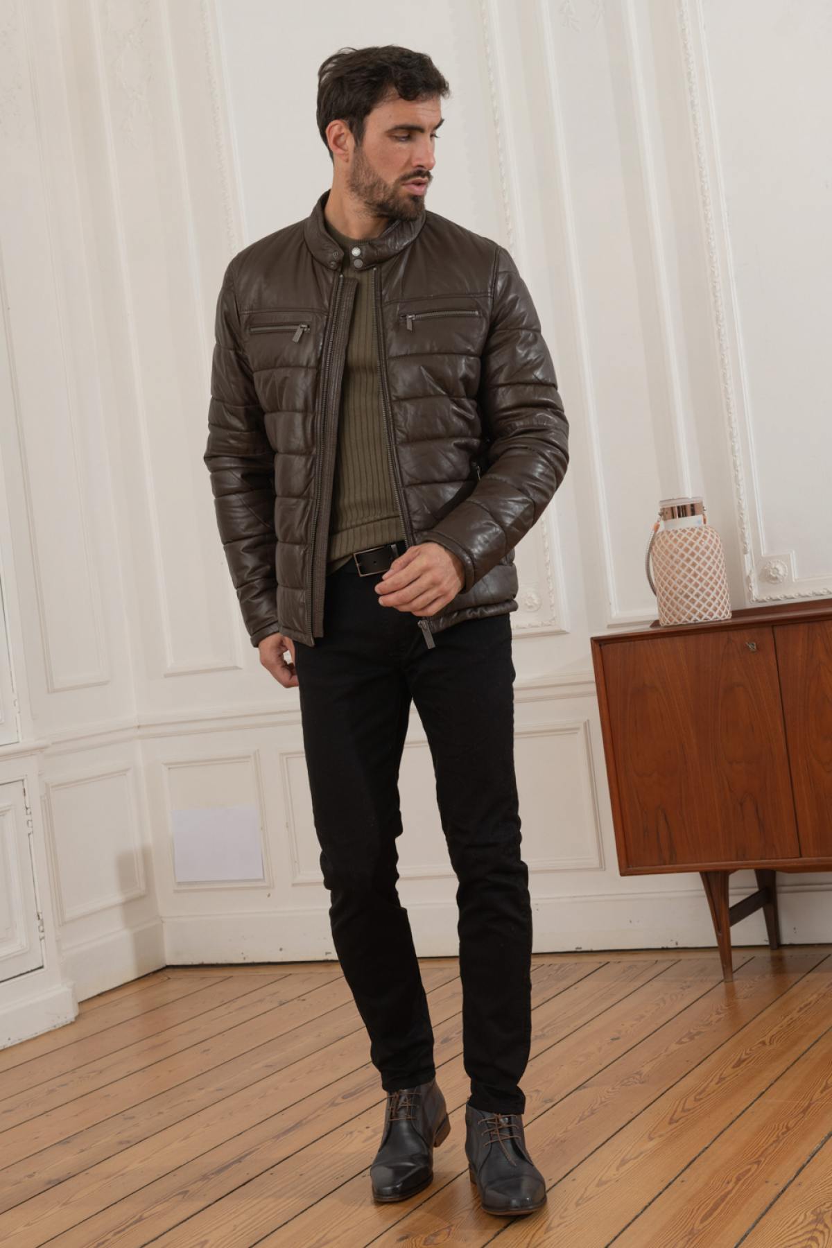 Chaqueta Hombre Oakwood EDWIN MARRON FONCE 504 — vista 2
