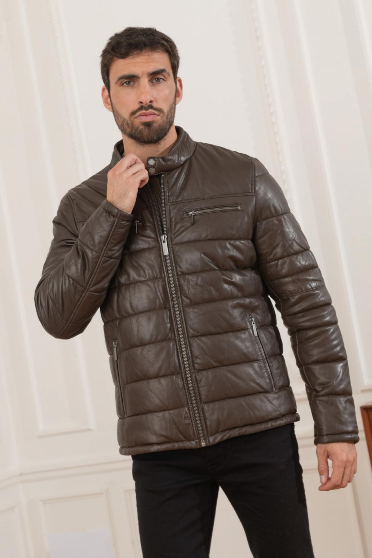 Chaqueta Hombre Oakwood EDWIN MARRON FONCE 504 — vista 1