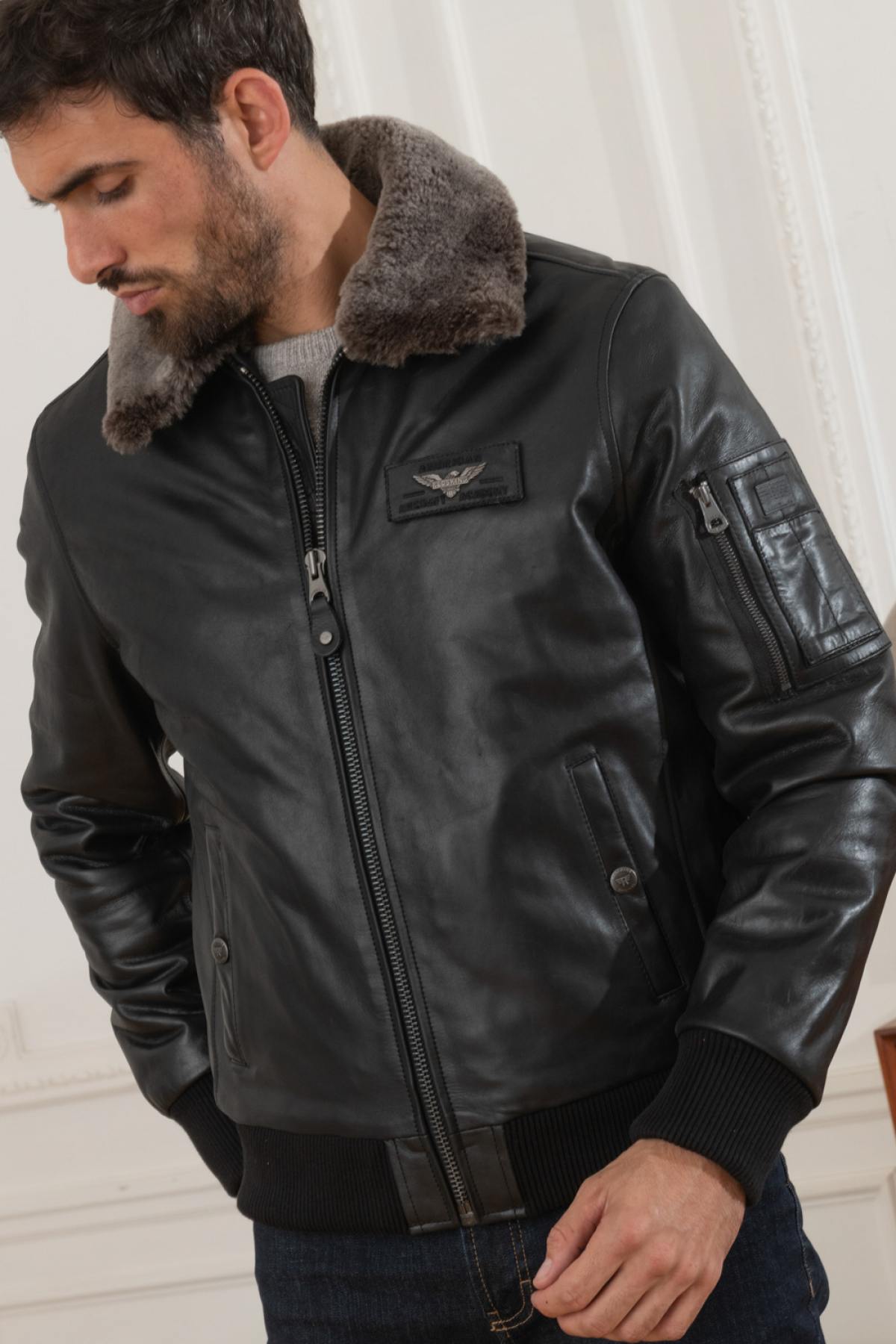 Chaqueta Hombre Redskins TEXACO FENDER BLACK — vista 6