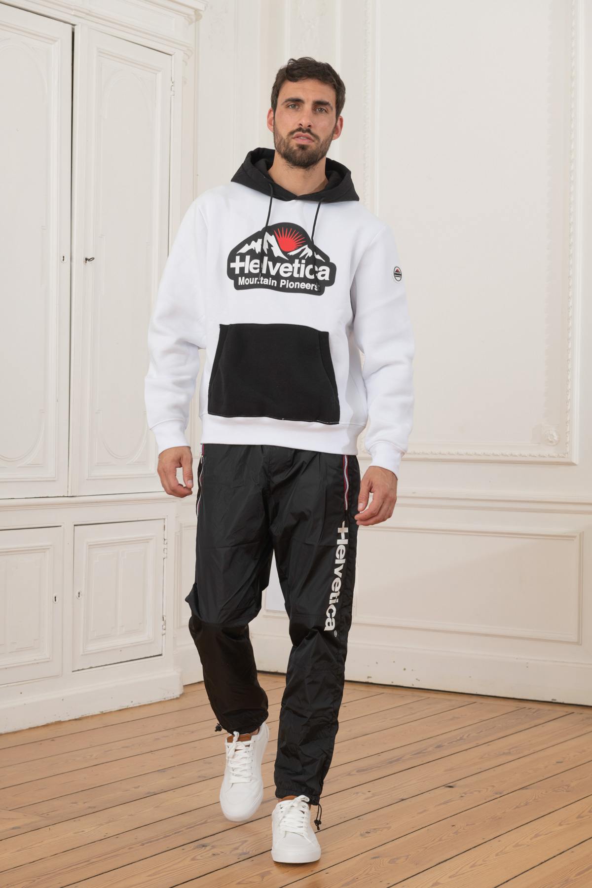 Maglione/felpa Uomo Helvetica Mountain Pioneers WINGO WHITE — vista 3