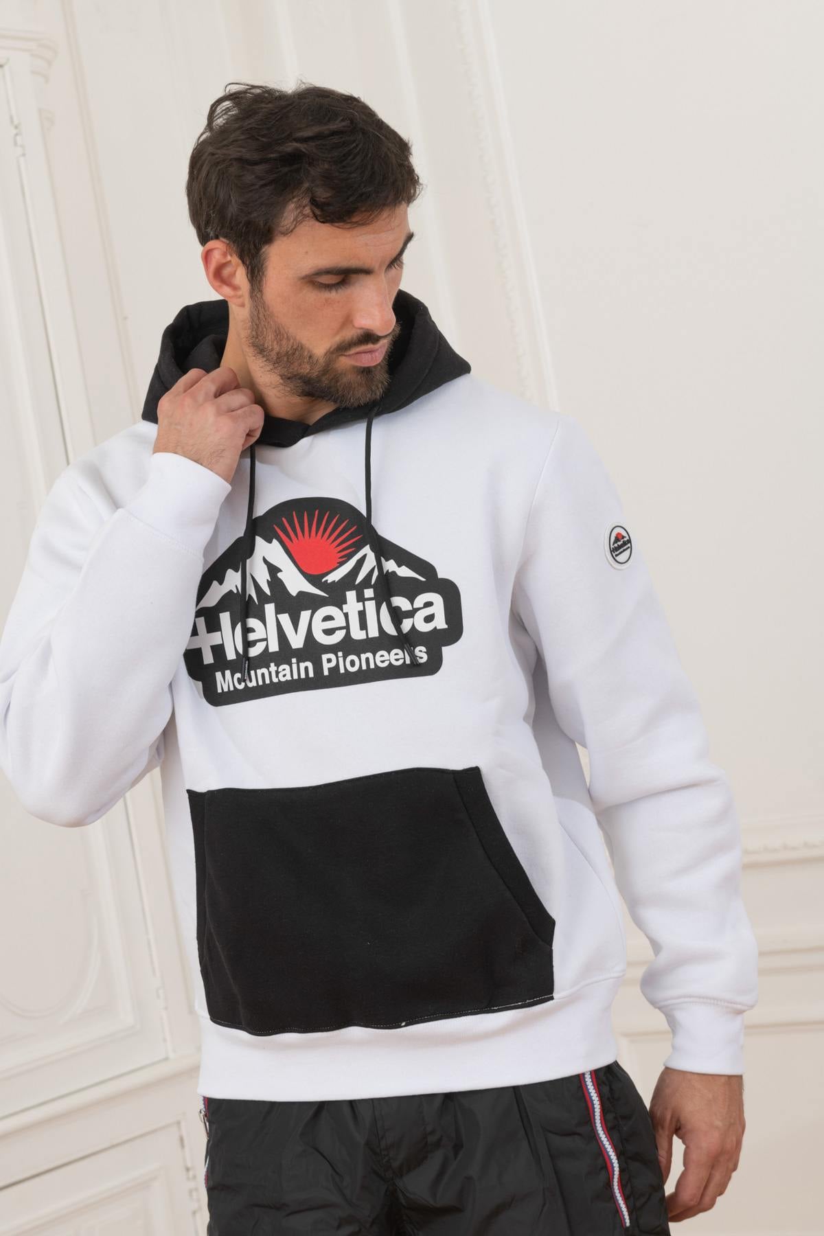 Maglione/felpa Uomo Helvetica Mountain Pioneers WINGO WHITE — vista 1