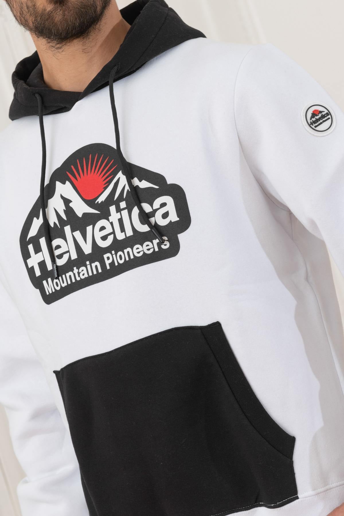 Maglione/felpa Uomo Helvetica Mountain Pioneers WINGO WHITE — vista 2