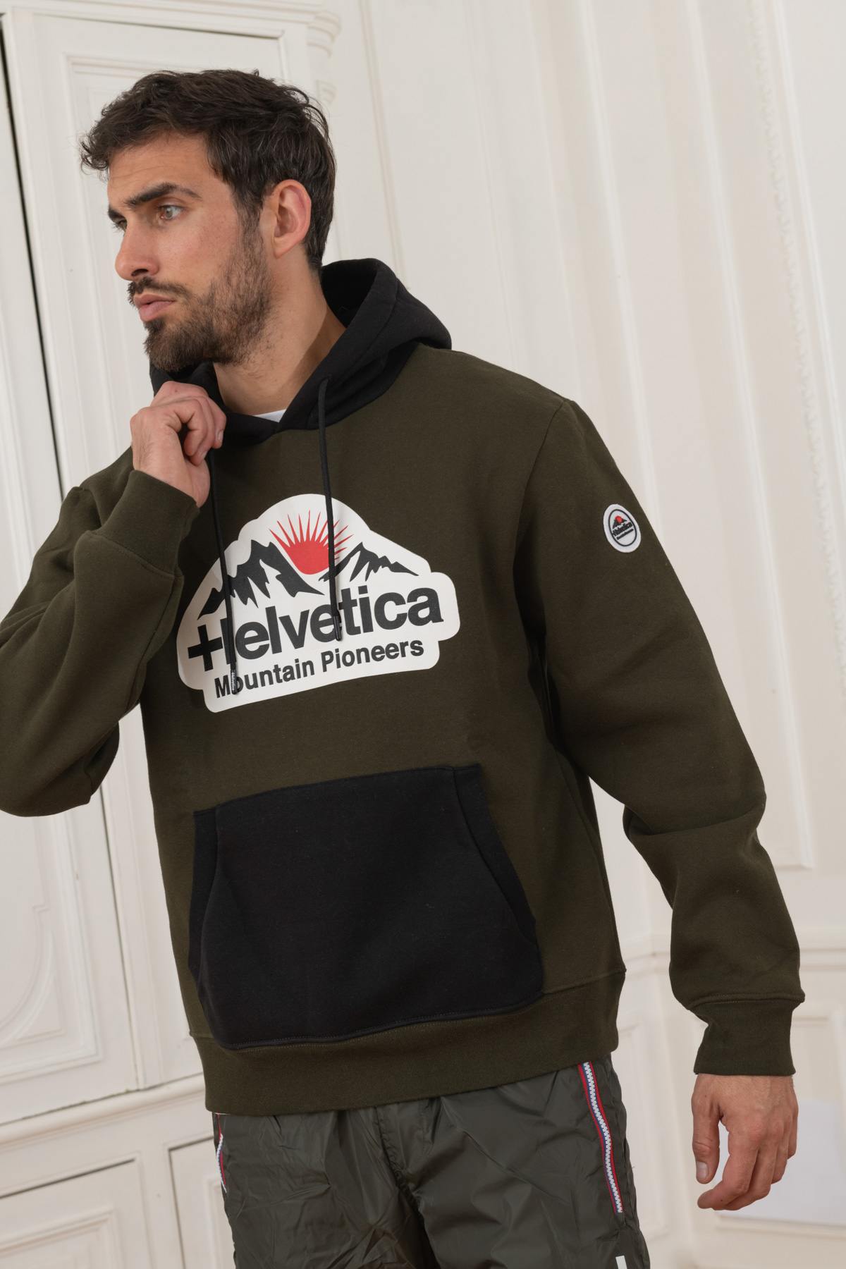 Jersey/sudadera Hombre Helvetica Mountain Pioneers WINGO KAKI — vista 4