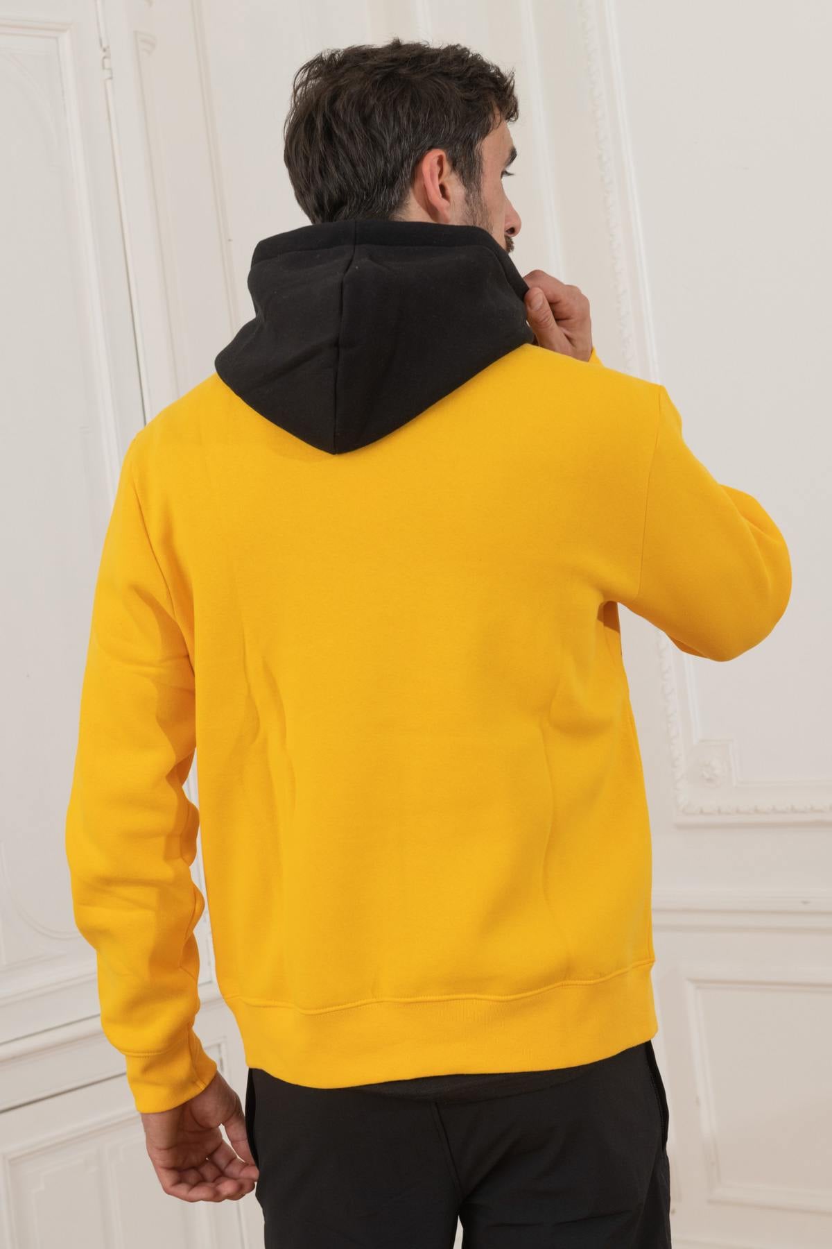 Maglione/felpa Uomo Helvetica Mountain Pioneers WINGO YELLOW — vista 4
