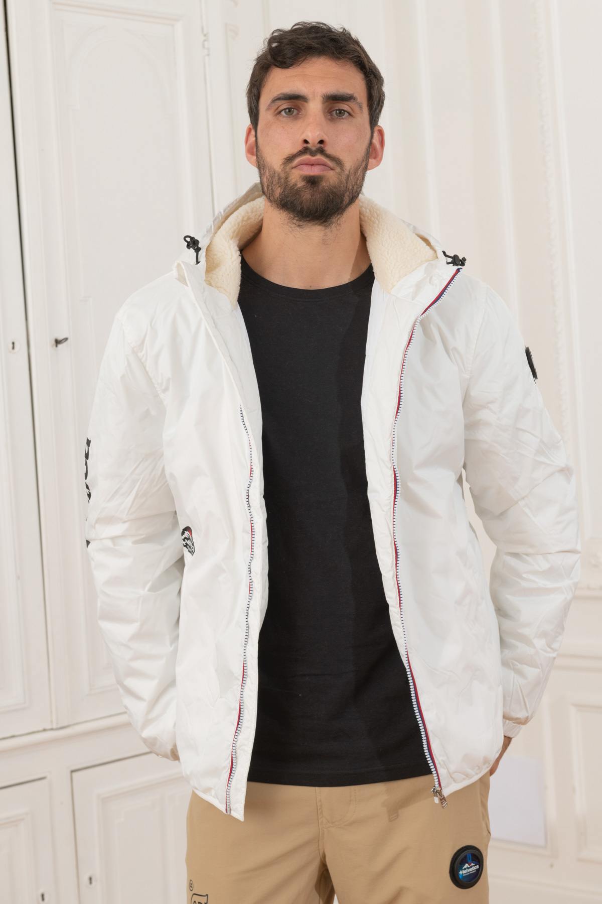 Chaqueta Hombre Helvetica Mountain Pioneers NILS WHITE — vista 4