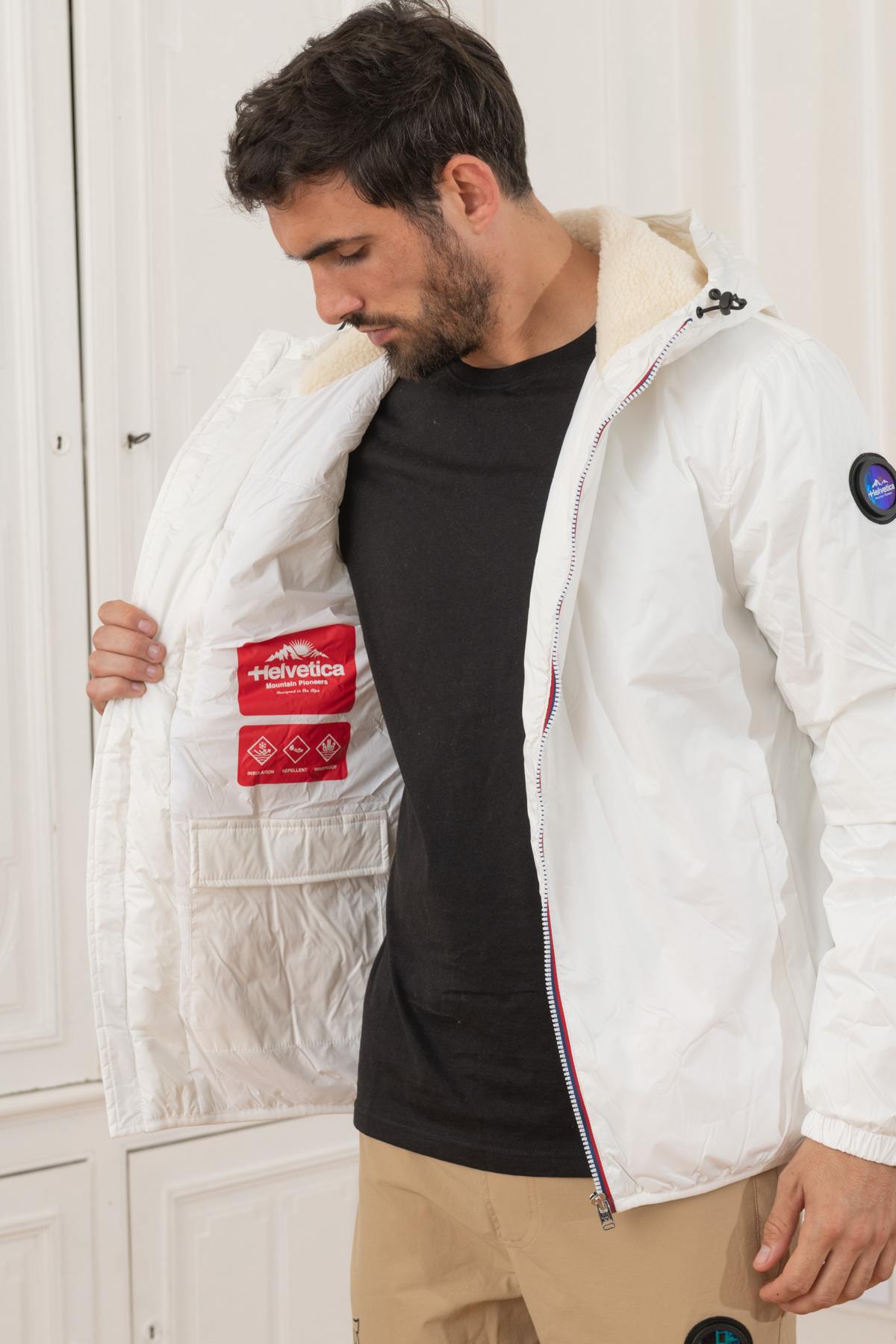 Chaqueta Hombre Helvetica Mountain Pioneers NILS WHITE — vista 5