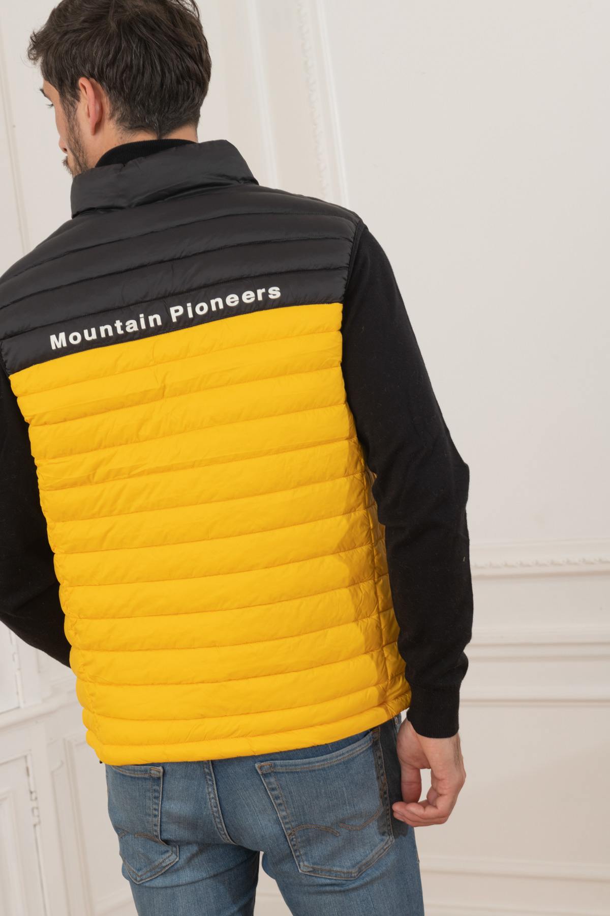 Blouson Homme Helvetica Mountain Pioneers BILLY YELLOW — vue 2