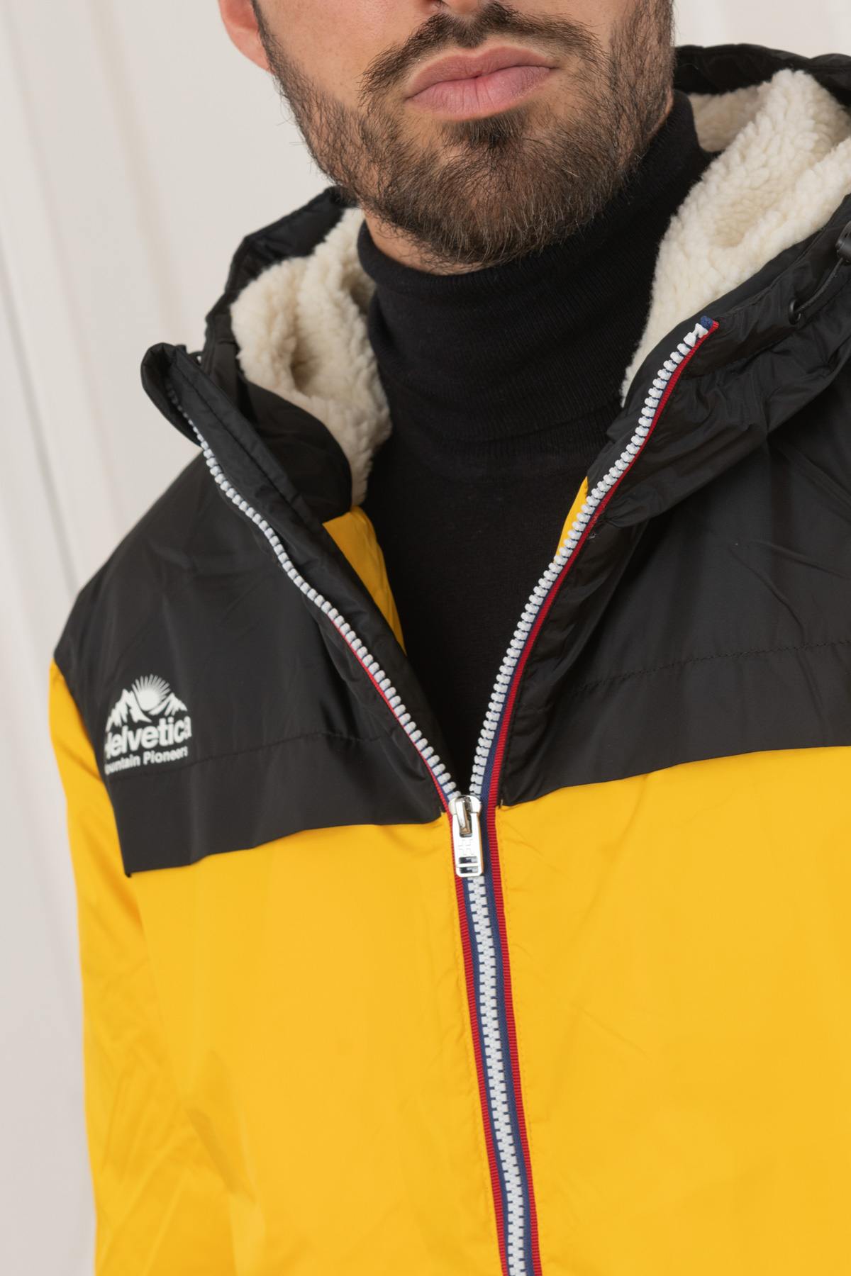 Giacche Uomo Helvetica Mountain Pioneers CASEY YELLOW — vista 7
