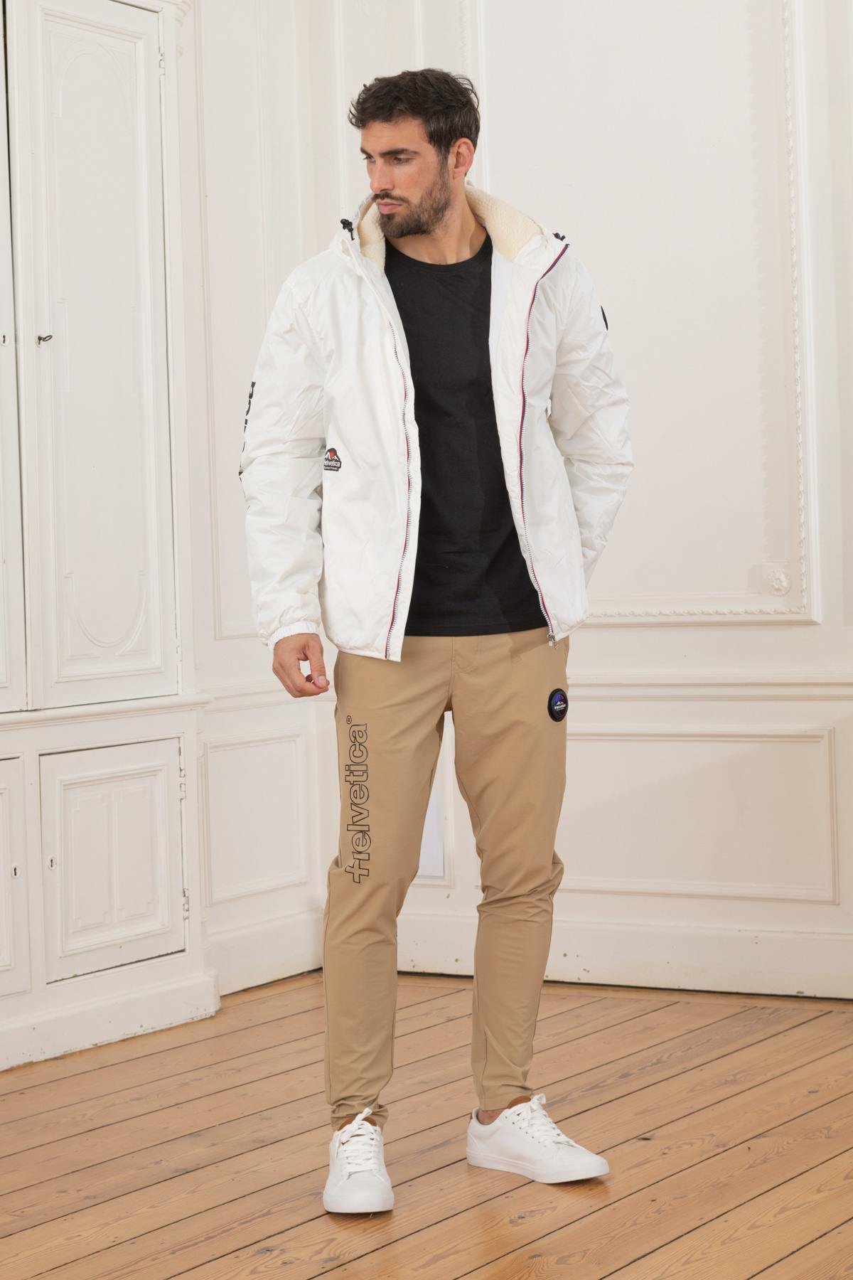 Chaqueta Hombre Helvetica Mountain Pioneers NILS WHITE — vista 3