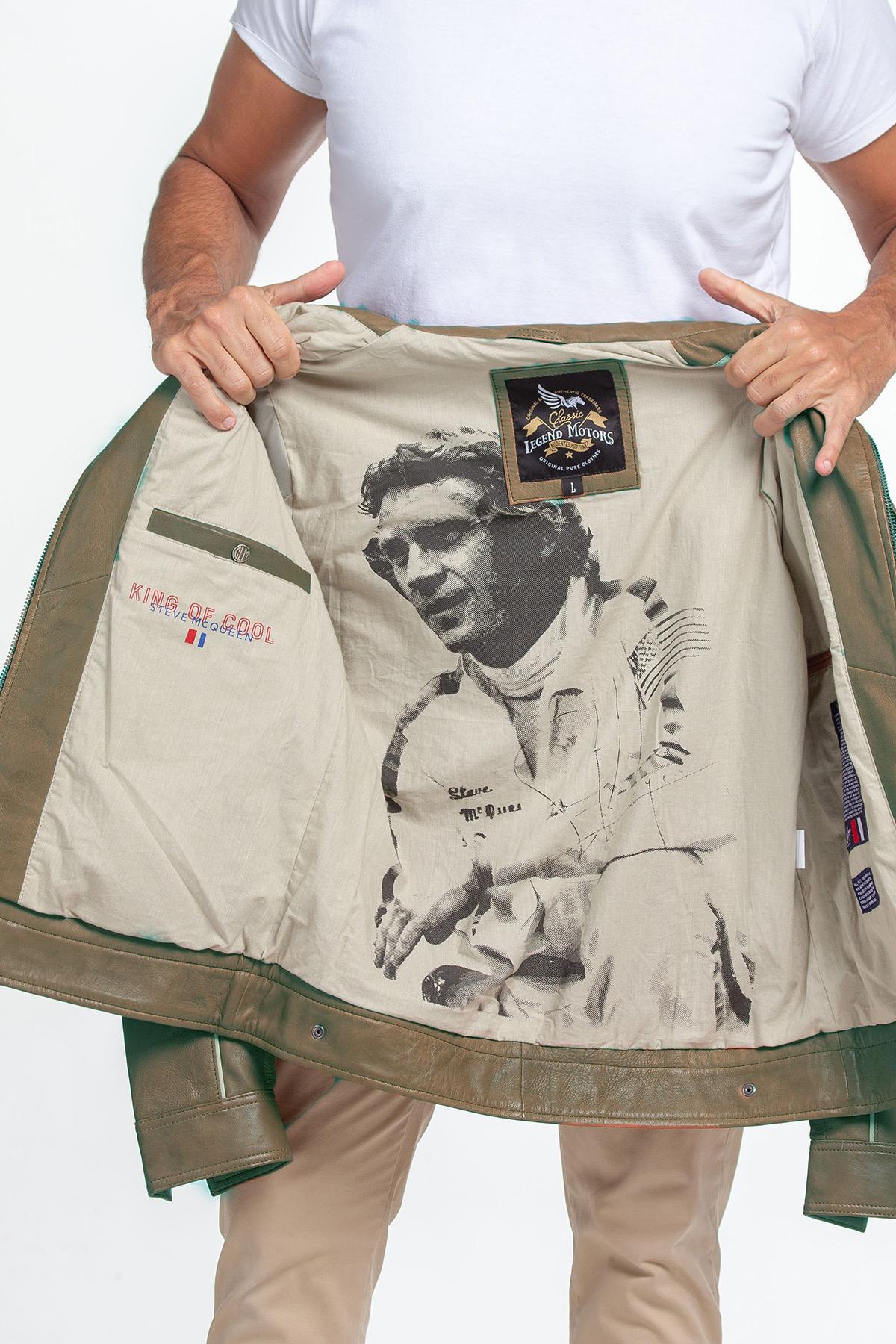 Chaqueta Hombre Steve Mcqueen HARRY SHEEP STEVE MCQUEEN CROWN KAKI — vista 2