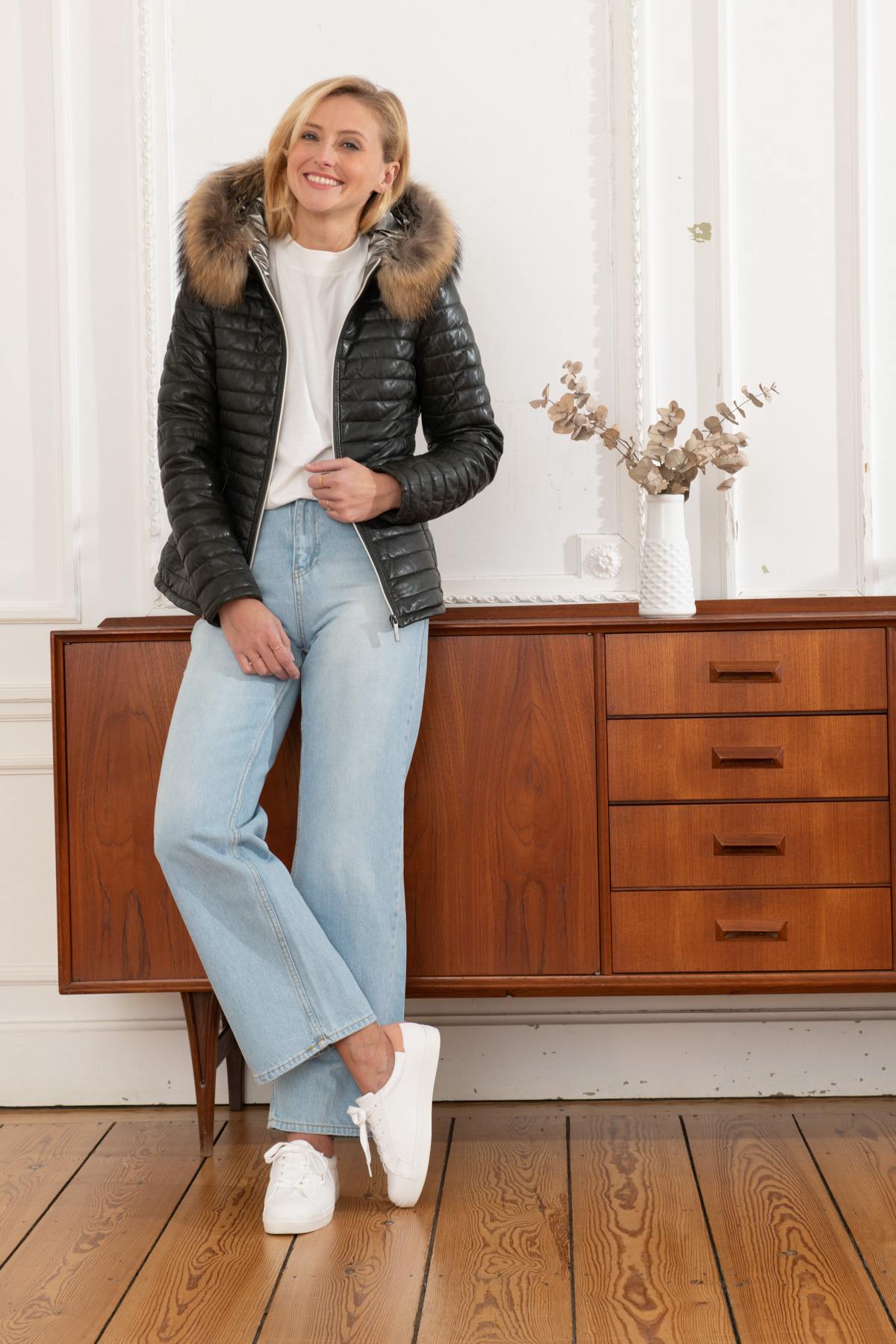 Blouson Femme Oakwood HAPPY VERT FONCE 523 — vue 2