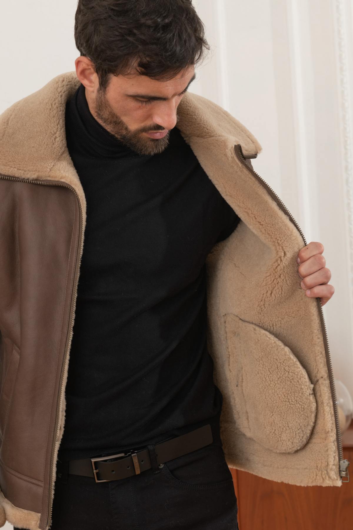 Blouson Homme Cityzen MONTEVIDEO BROWN — vue 5