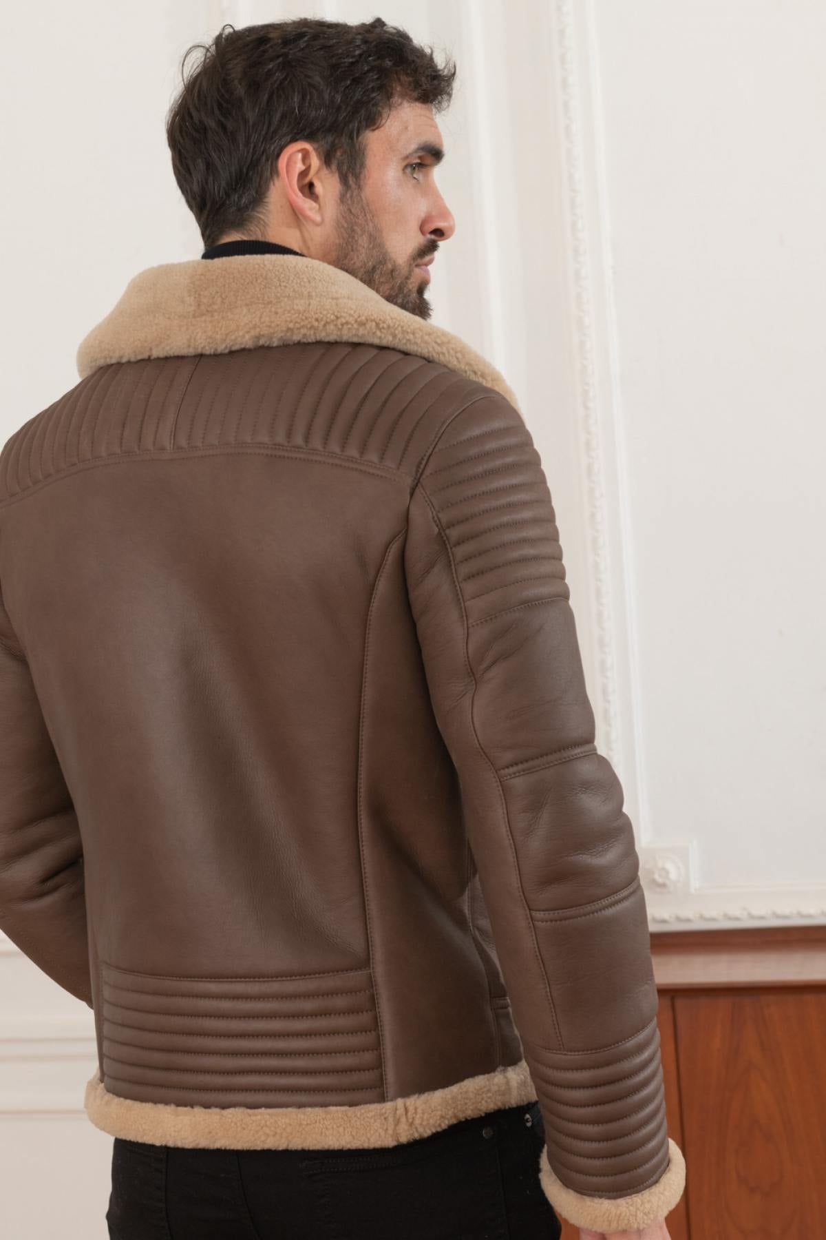 Blouson Homme Cityzen MONTEVIDEO BROWN — vue 6