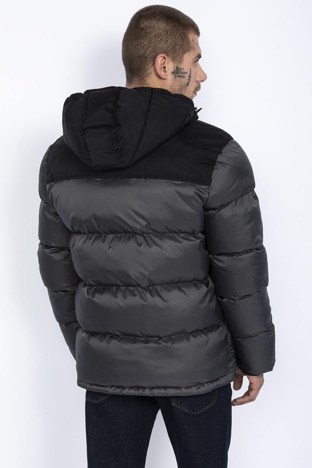 Giacche Uomo Schott UTAH2 ANTHRACITE — vista 3