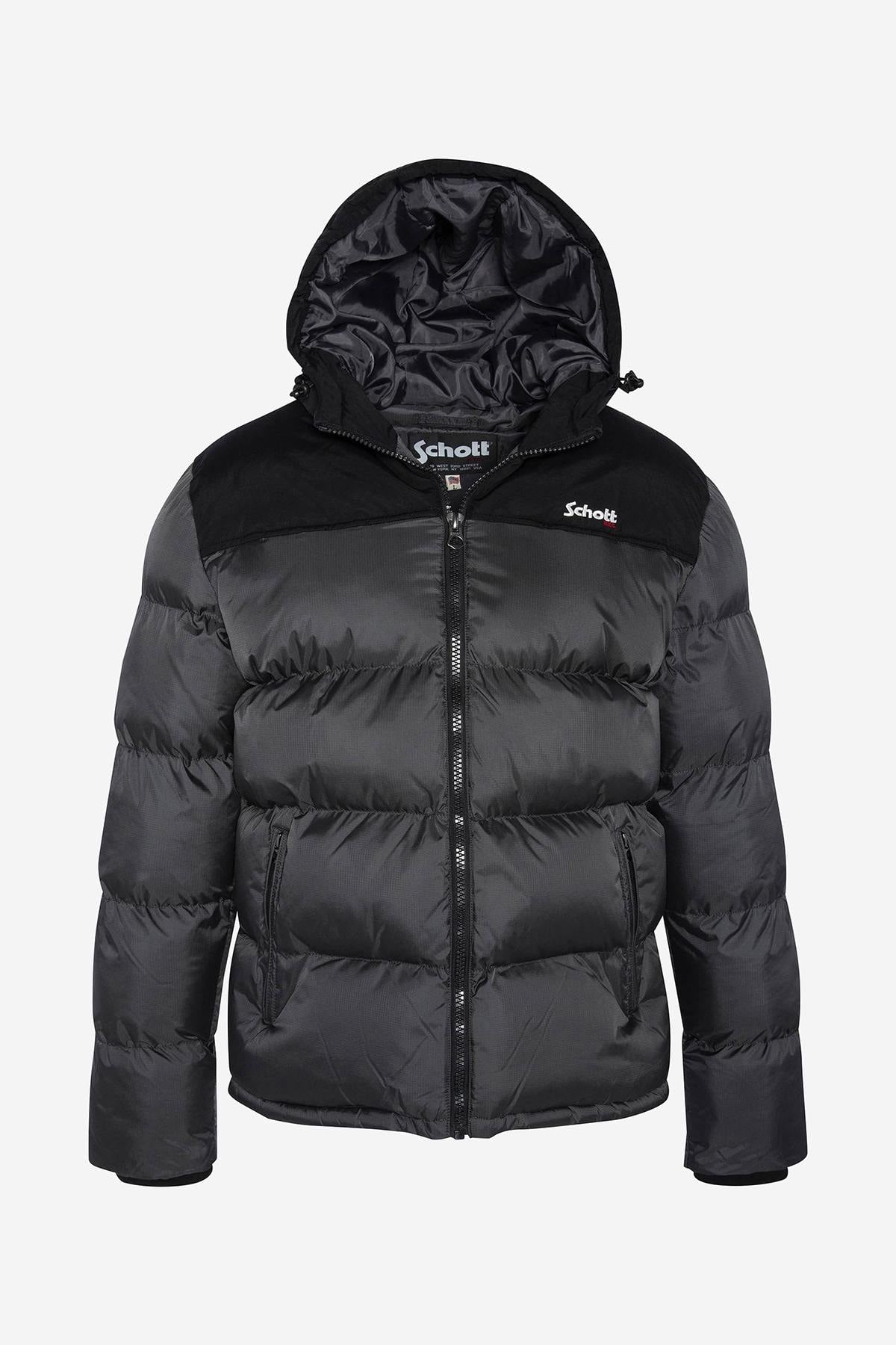 Giacche Uomo Schott UTAH2 ANTHRACITE — vista 6