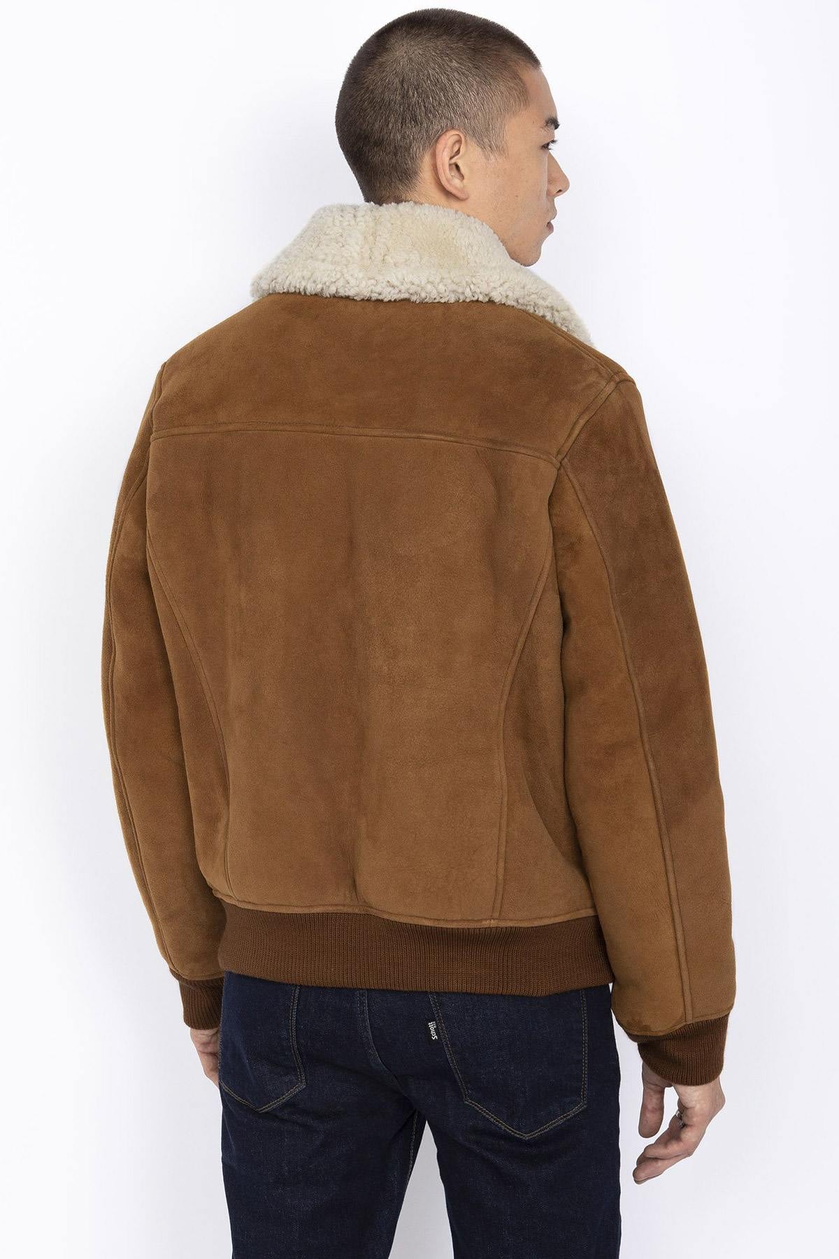 Giacche Uomo Schott LCB200S RUST — vista 3