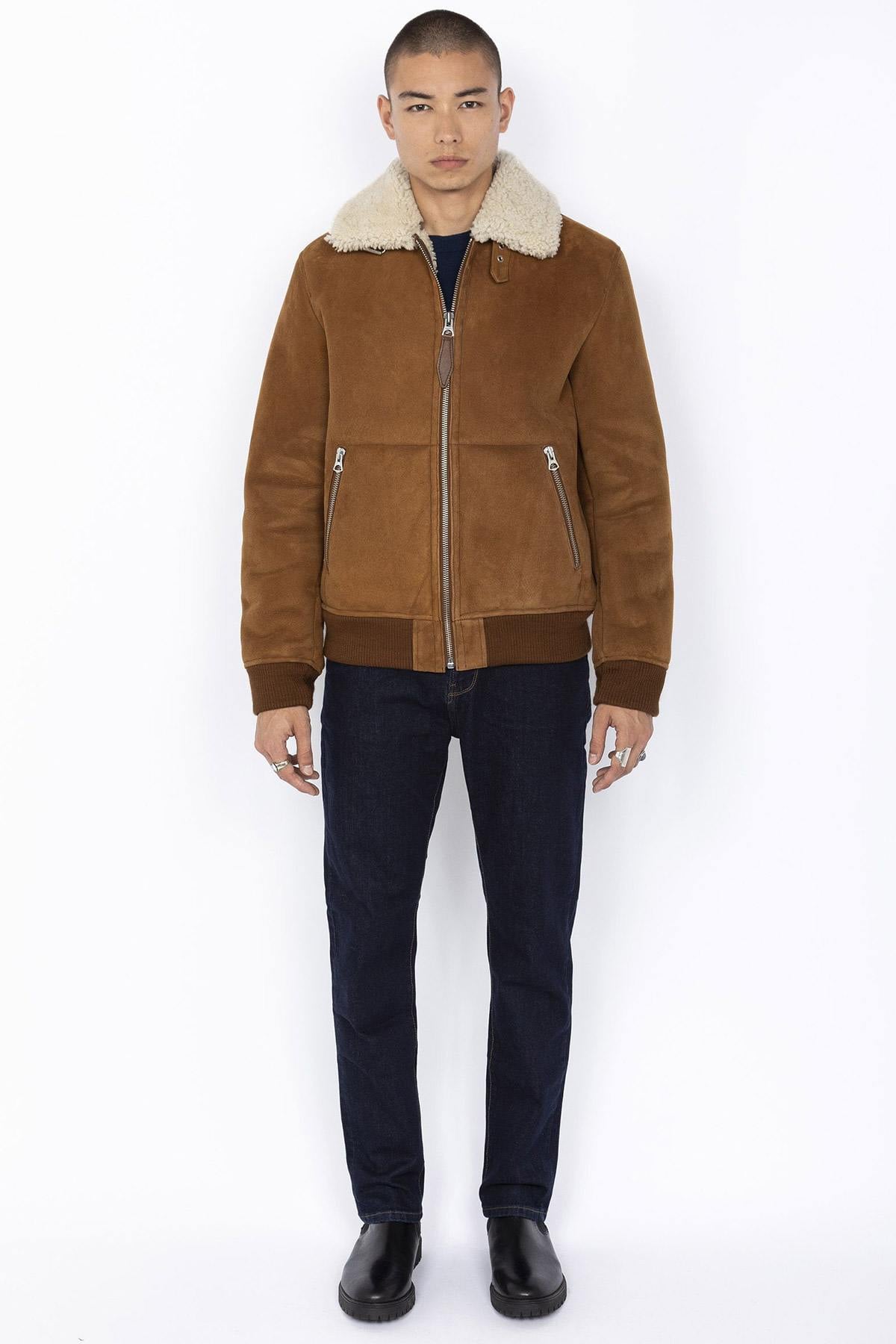Giacche Uomo Schott LCB200S RUST — vista 5
