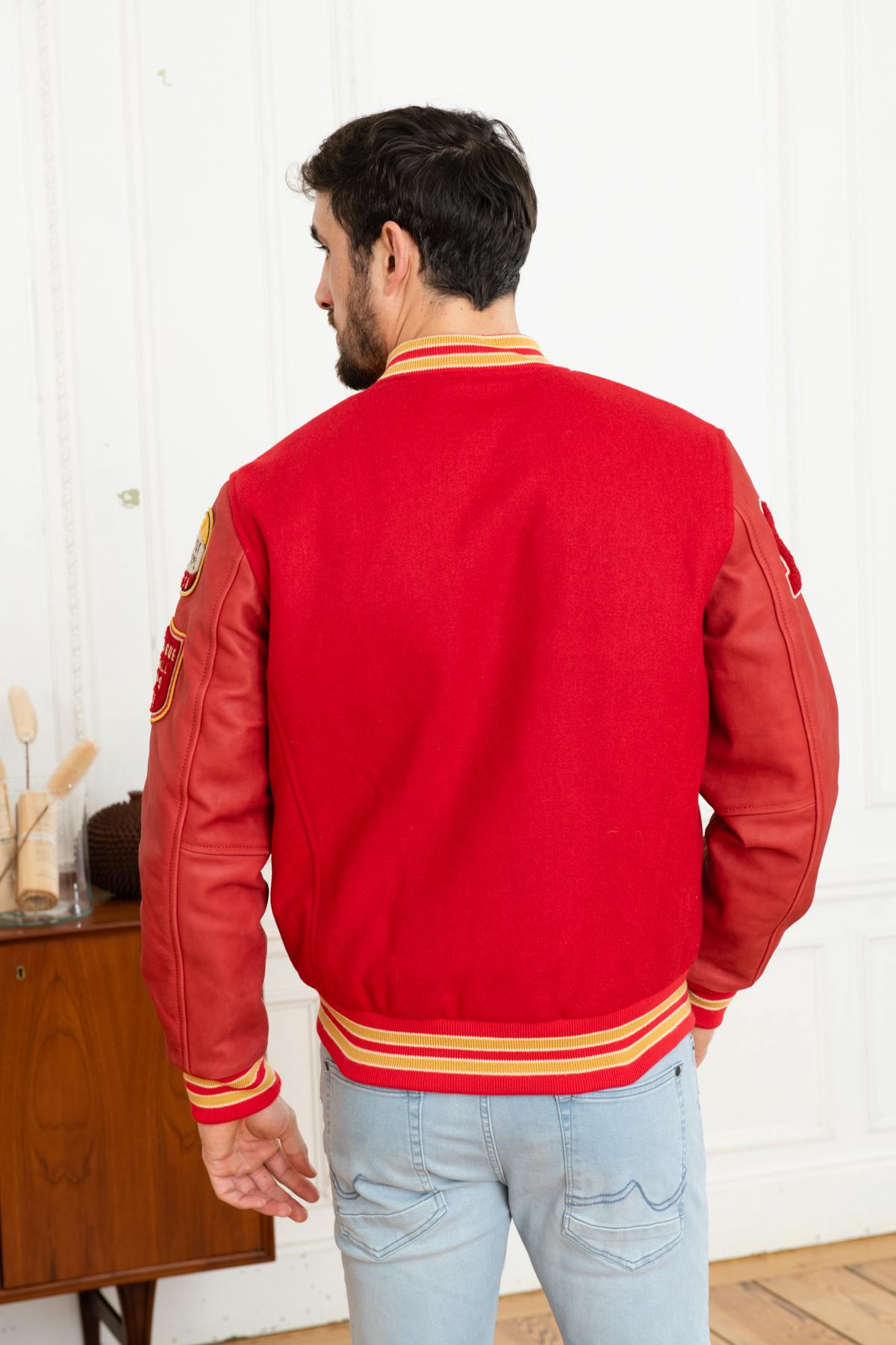 Chaqueta Hombre Schott LCTEDDYBD RED RED — vista 5