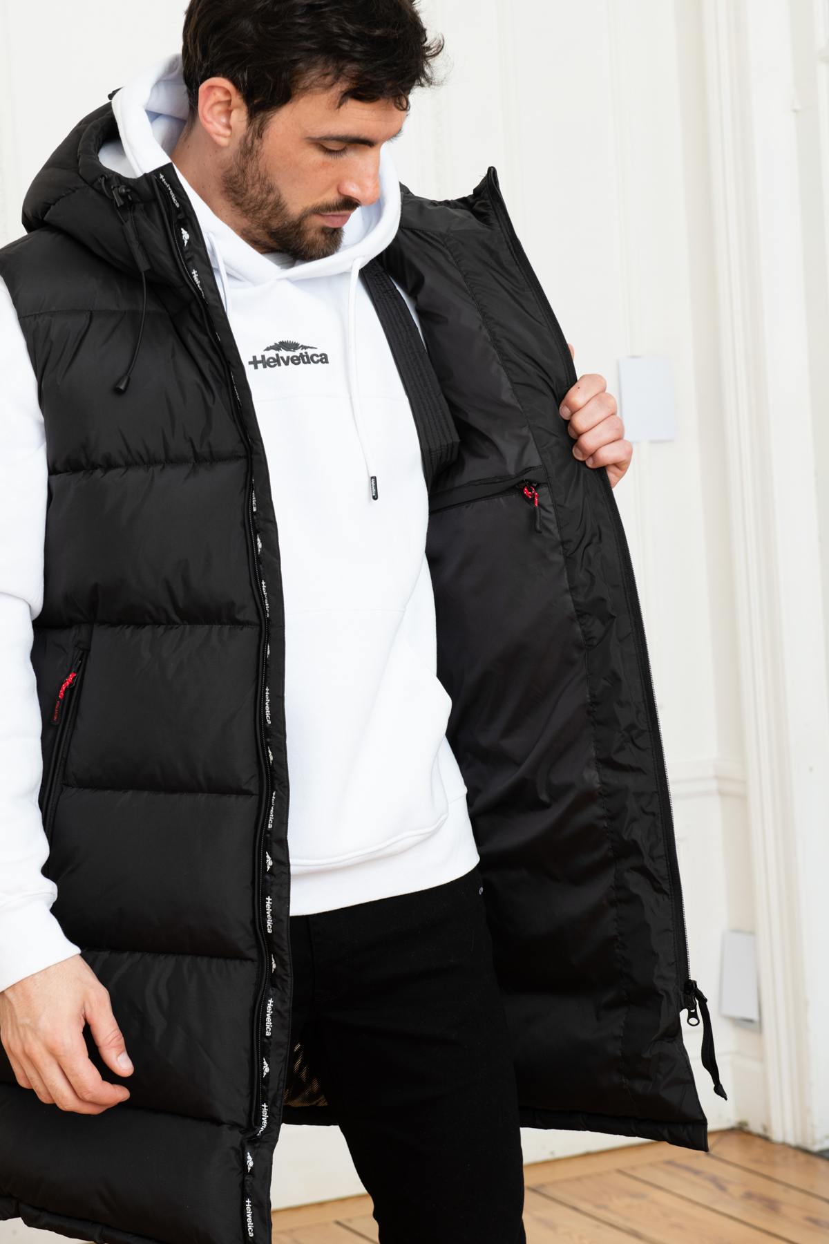 Veste Homme Helvetica Mountain Pioneers GENEVE BLACK — vue 4