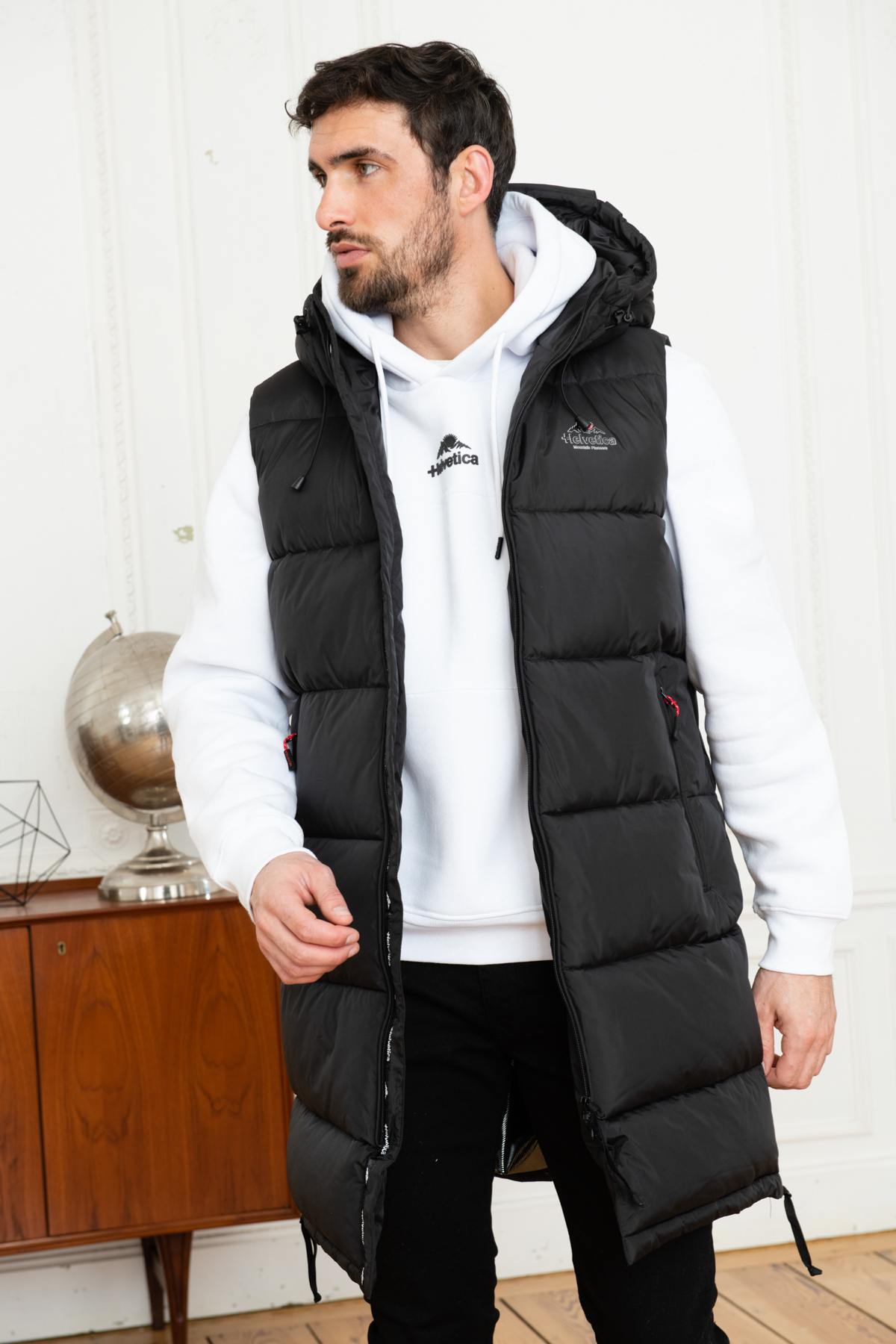Veste Homme Helvetica Mountain Pioneers GENEVE BLACK — vue 6