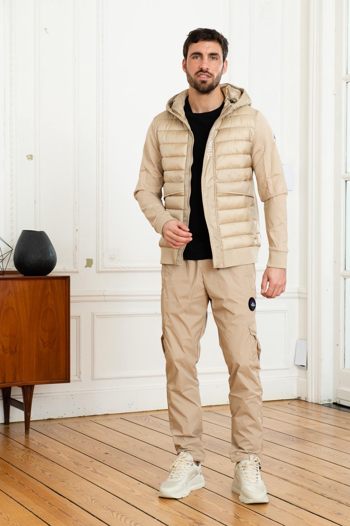 Giacche Uomo Helvetica Mountain Pioneers WEST BEIGE — vista 2