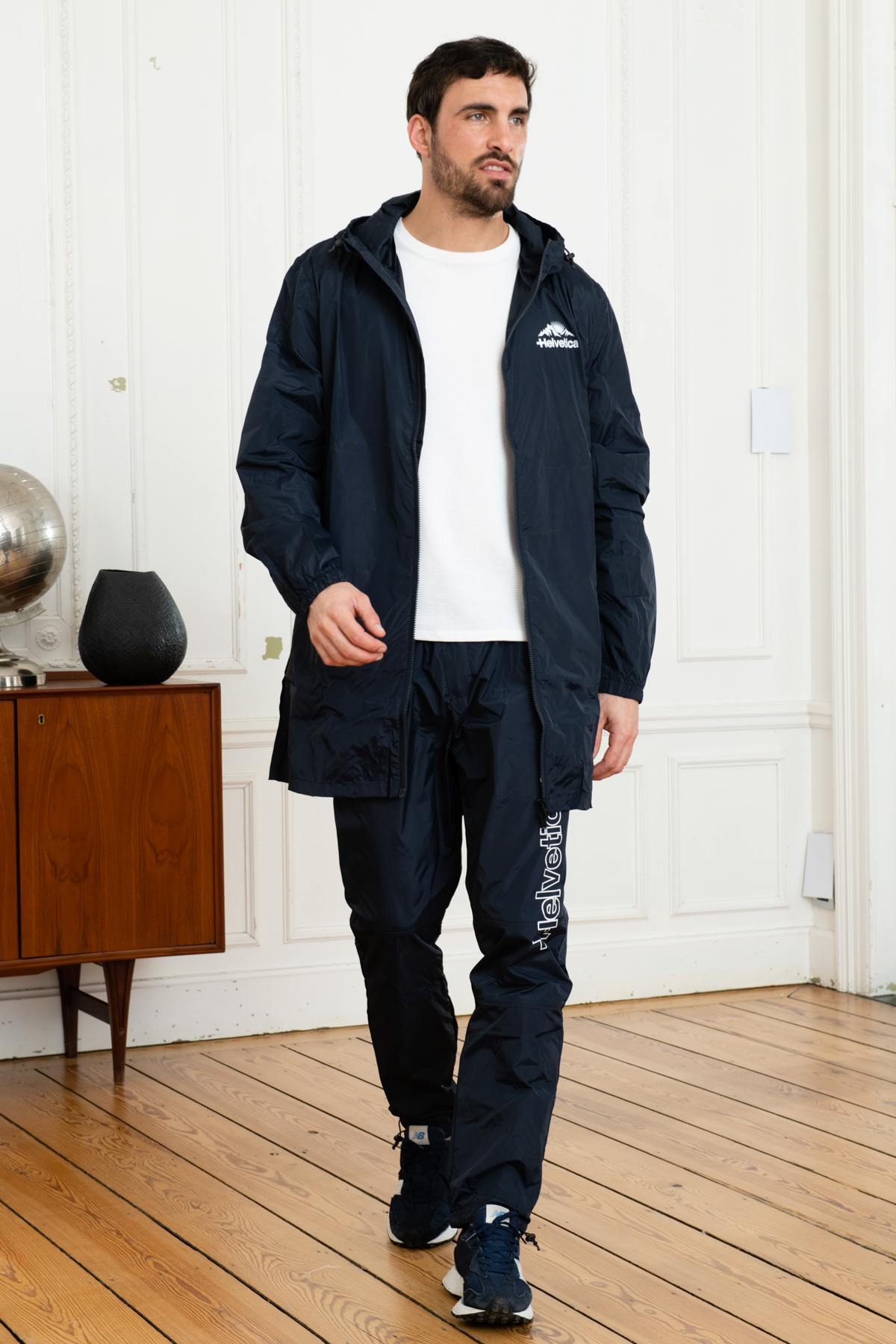 Pantaloni Uomo Helvetica Mountain Pioneers BARTON DARK NAVY — vista 4