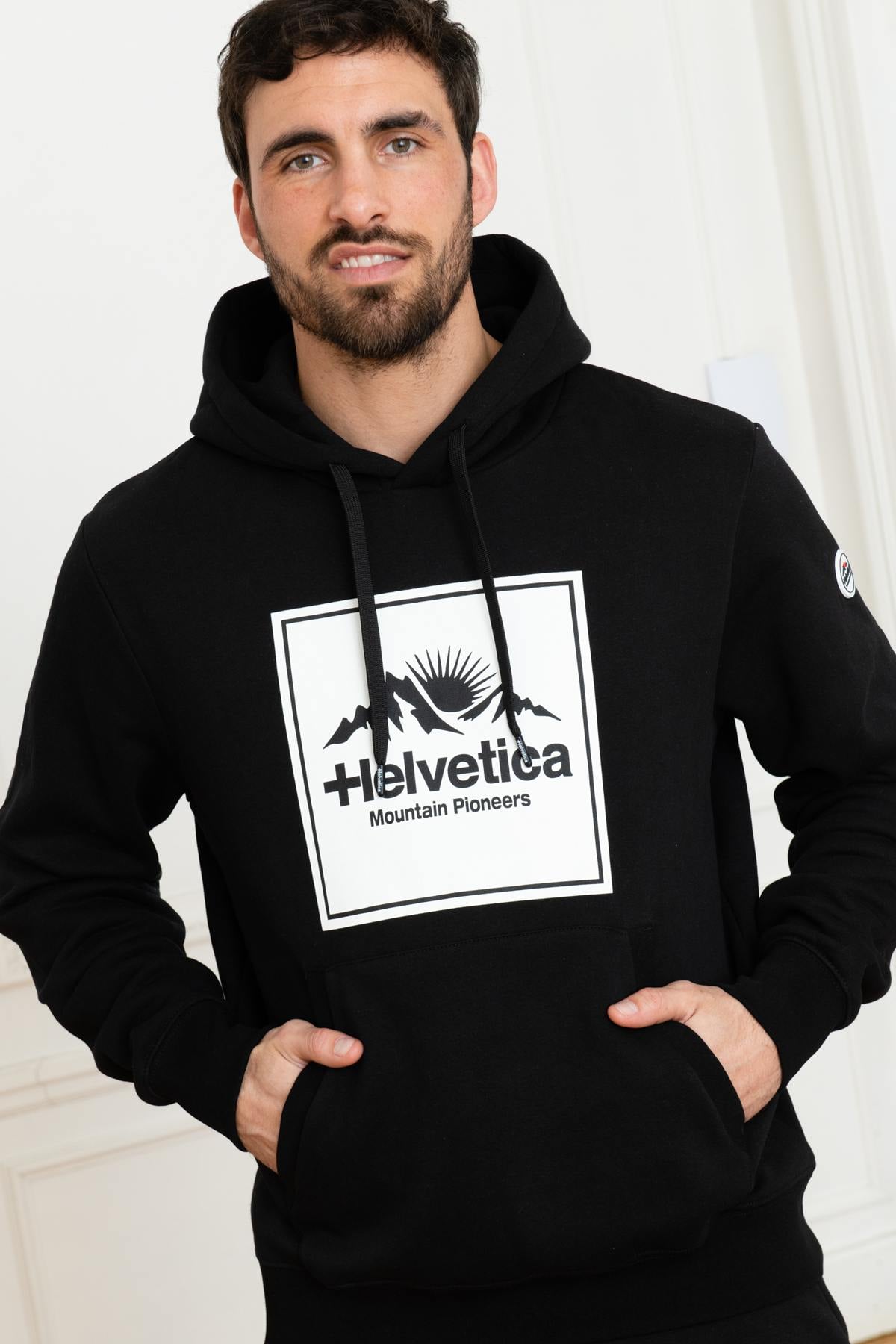 Herren Pullover/sweatshirt Helvetica Mountain Pioneers VISCOMPTE BLACK — Ansicht 1