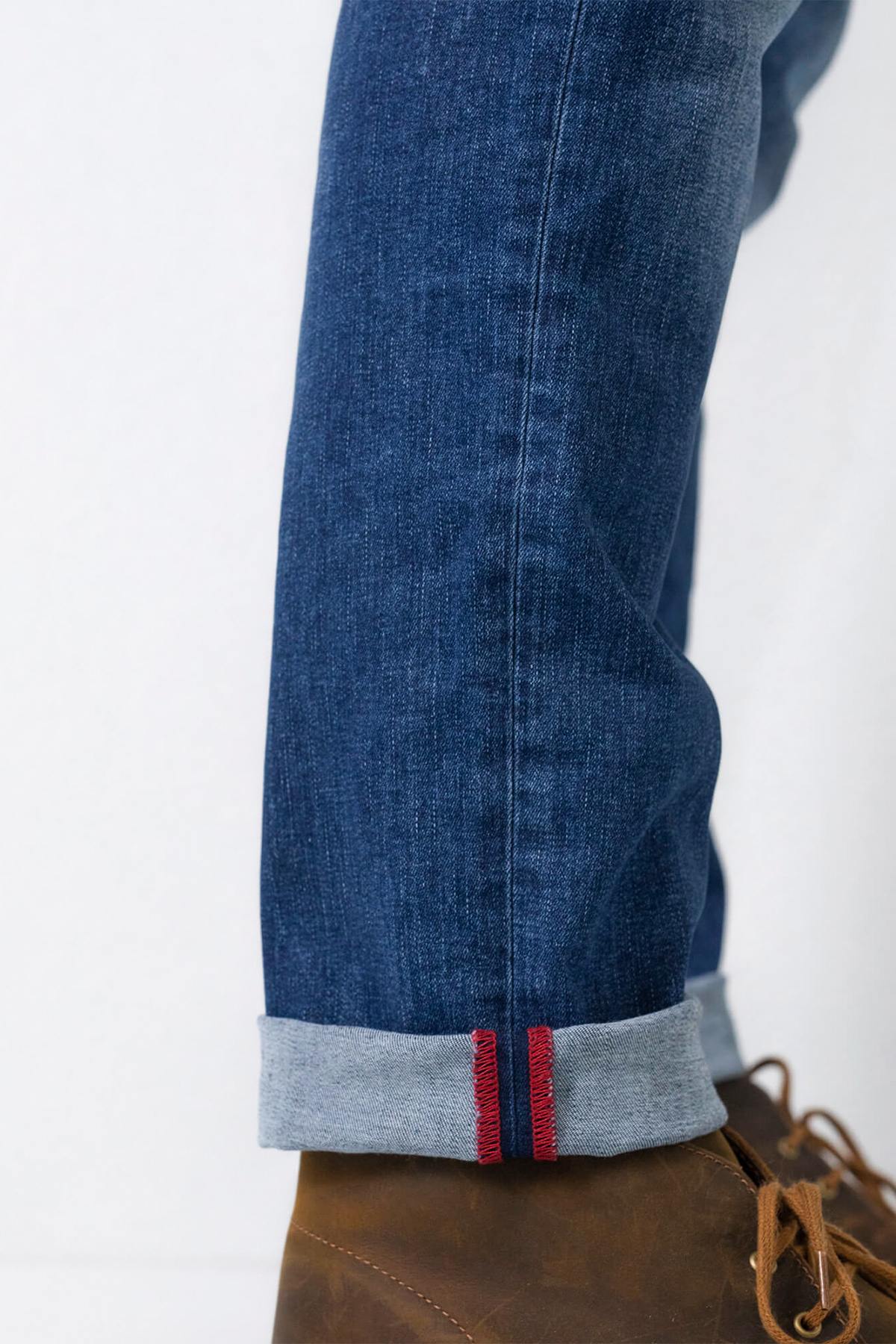 Vaquero Hombre Petrol Industries RUSSEL 5850 VINTAGE BLUE L32 — vista 5
