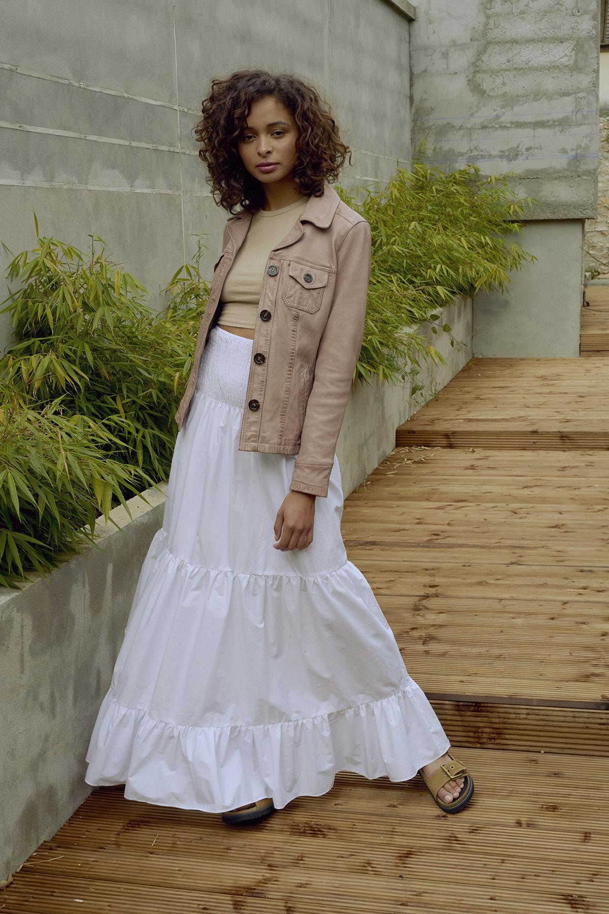 Blouson Femme Oakwood CALIFORNIA ROSE VIEILLI 636 — vue 2