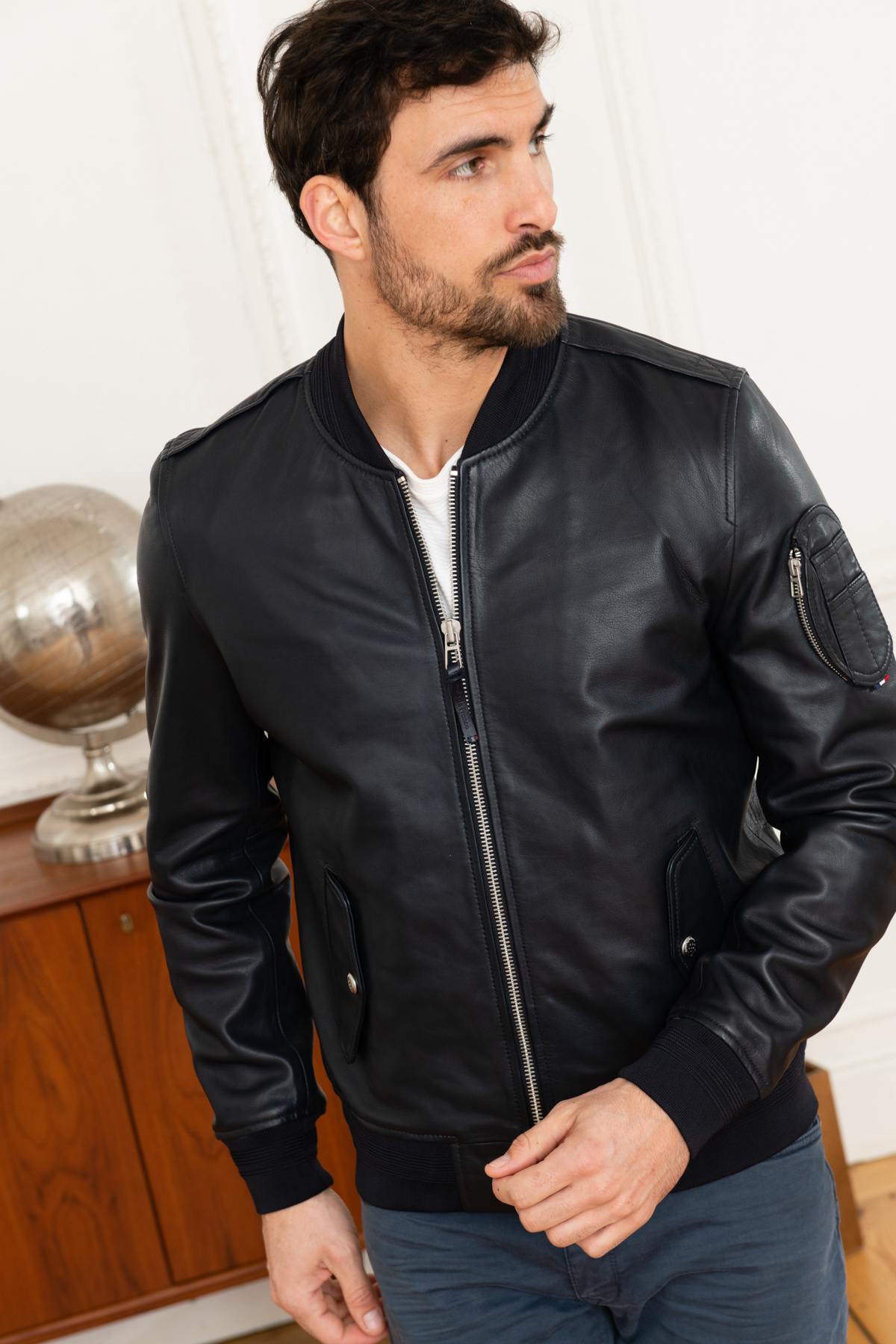 Giacche Uomo Patrouille De France APOLLO NAPOLI NAVY BLUE — vista 6