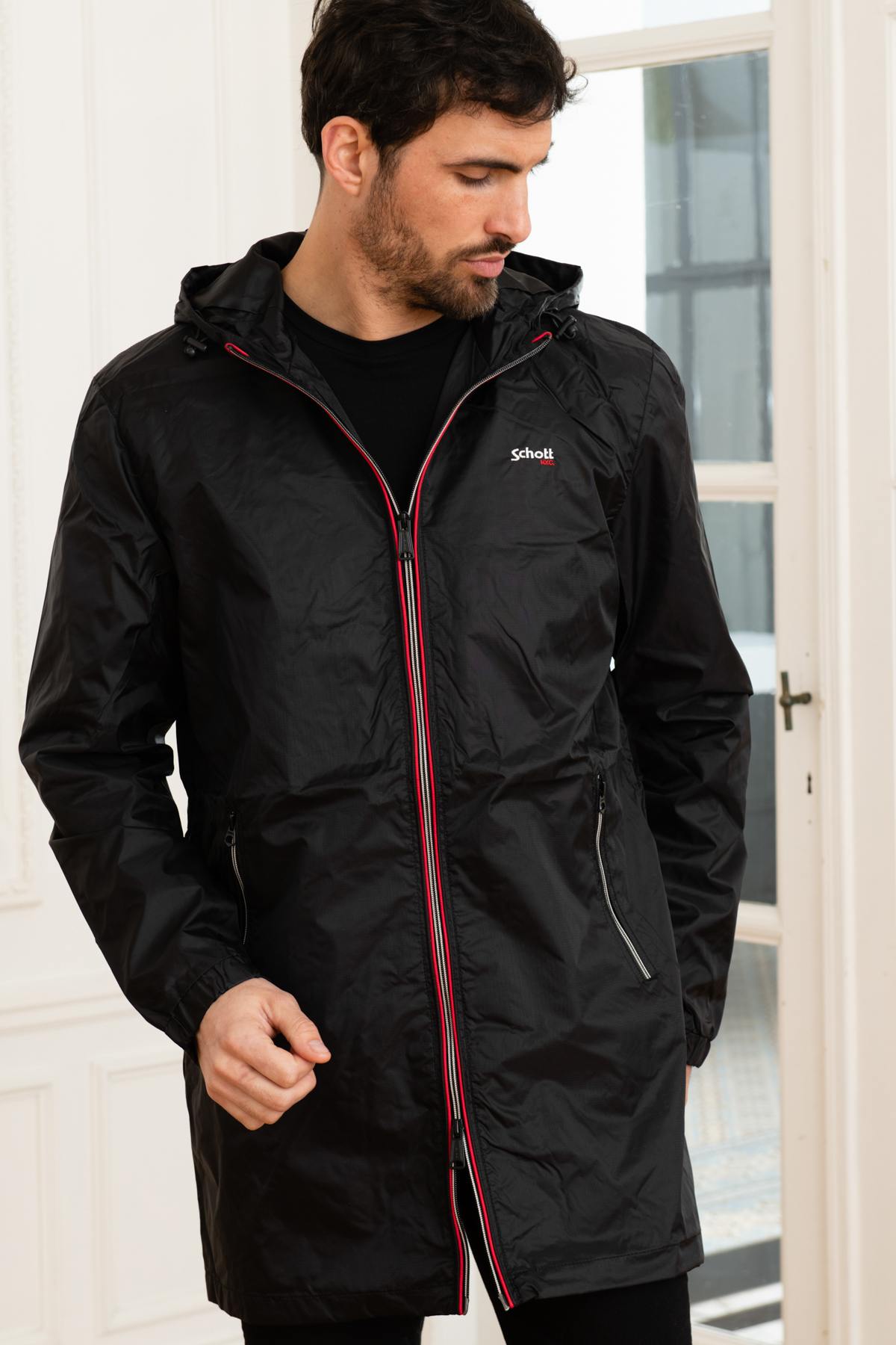 Giacche Uomo Schott CLYDE BLACK — vista 1