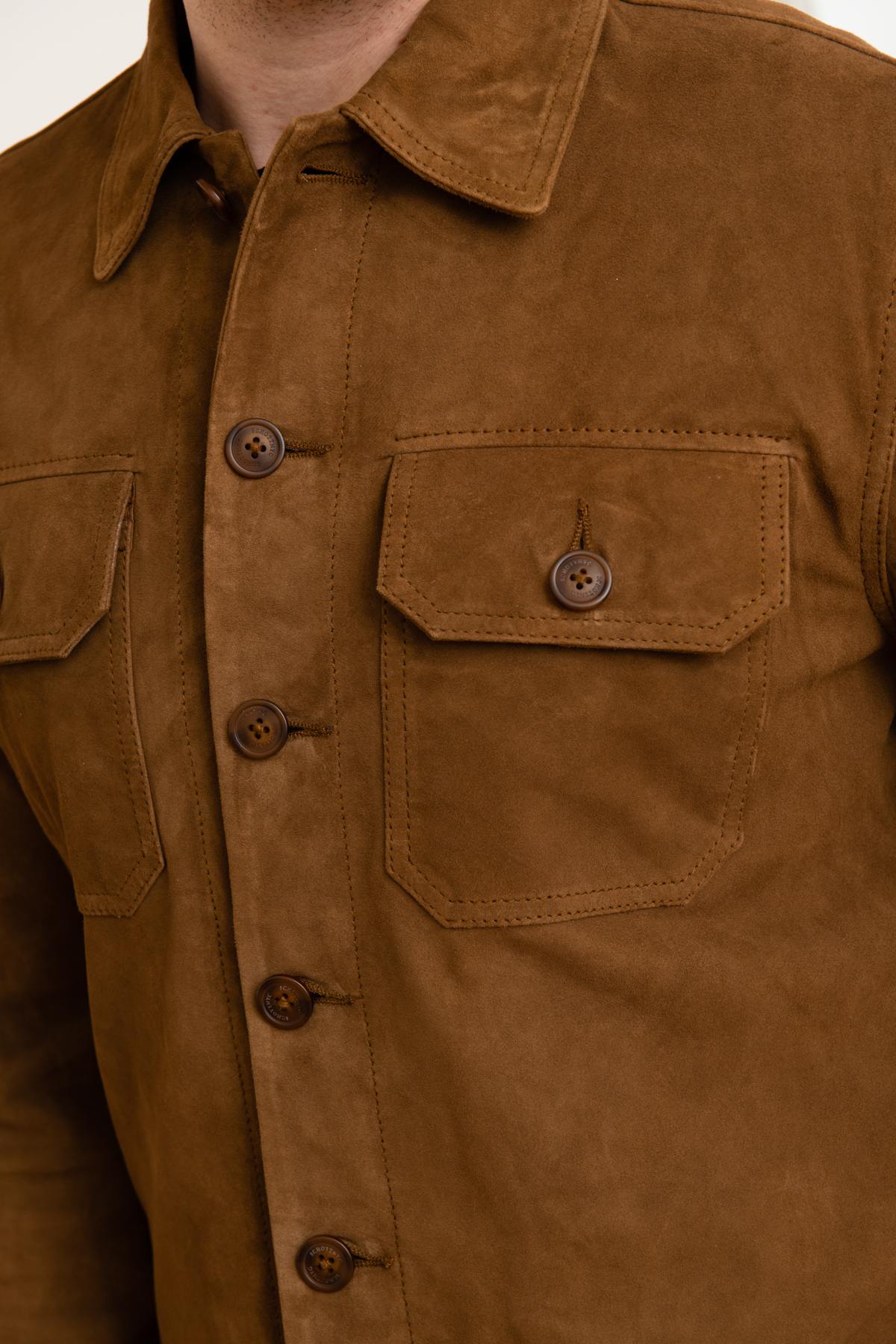 Giacche Uomo Schott LCBRONXS RUST — vista 7