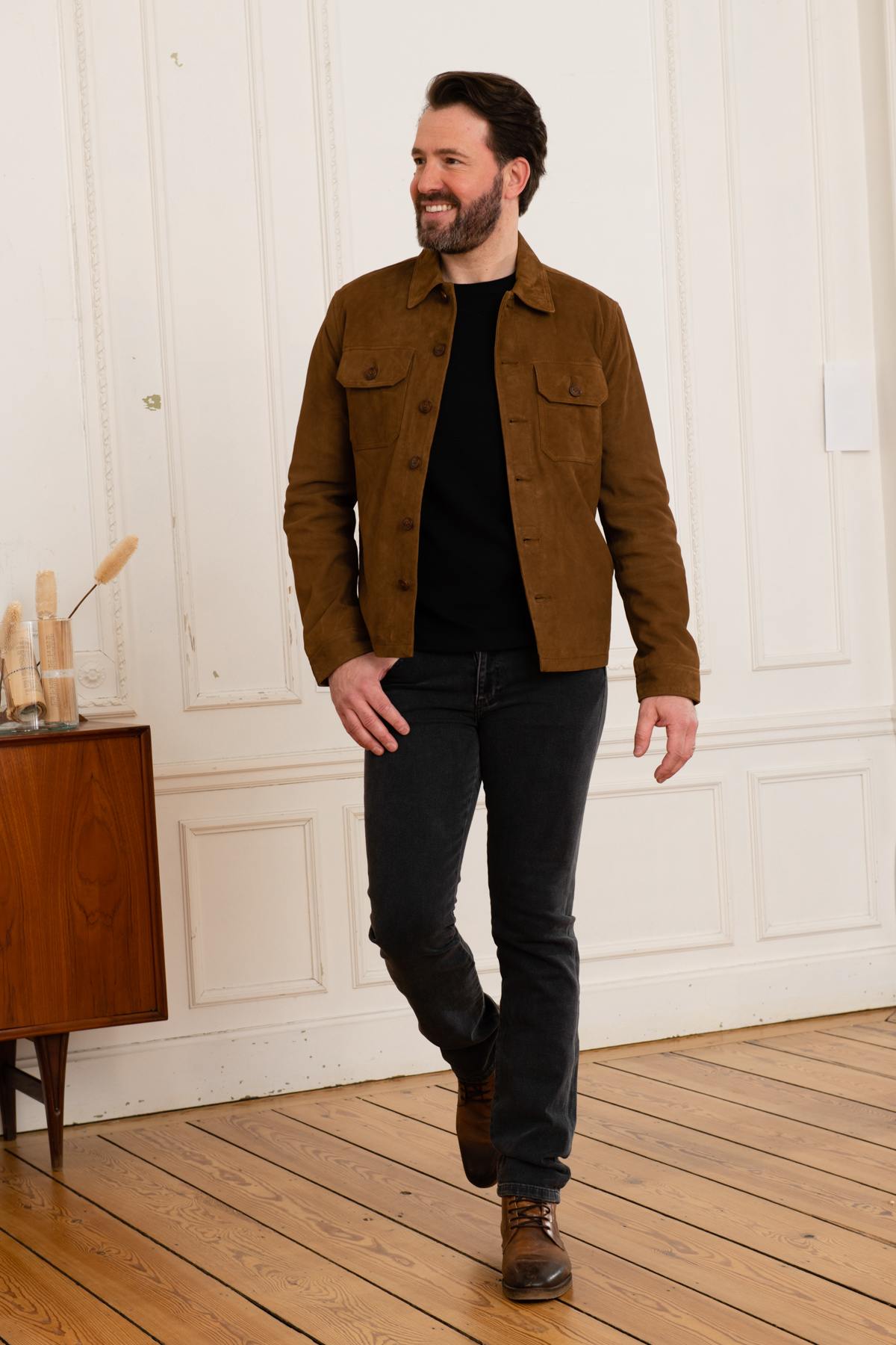 Giacche Uomo Schott LCBRONXS RUST — vista 2