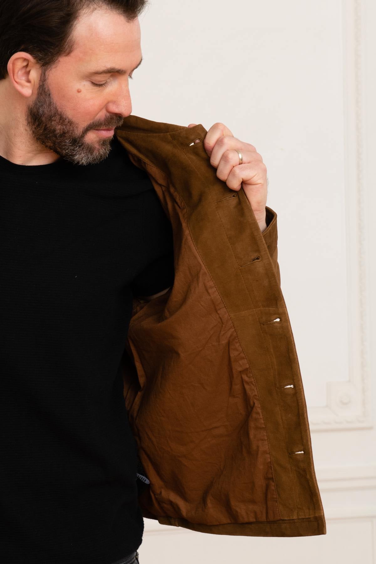 Giacche Uomo Schott LCBRONXS RUST — vista 4