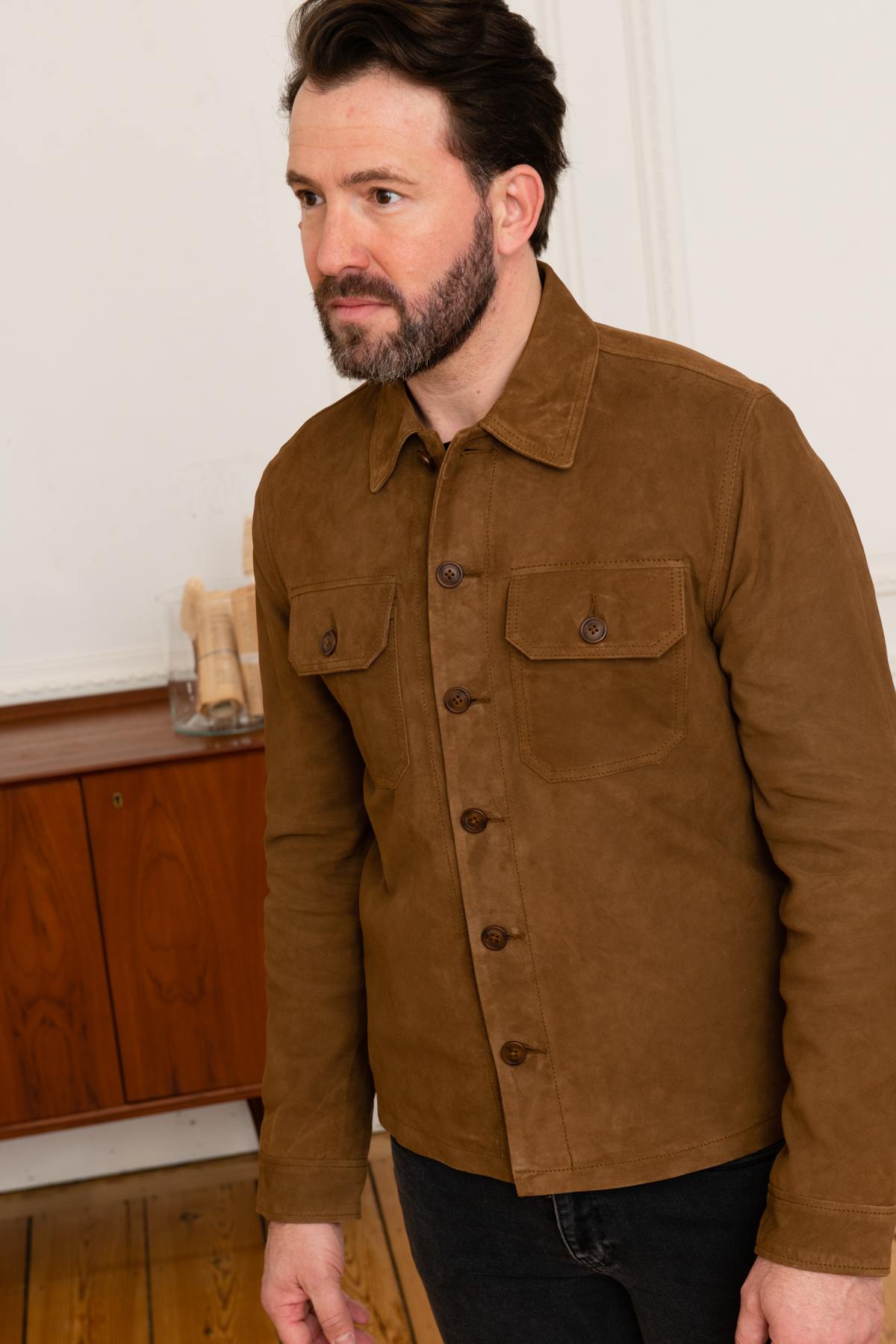 Giacche Uomo Schott LCBRONXS RUST — vista 6