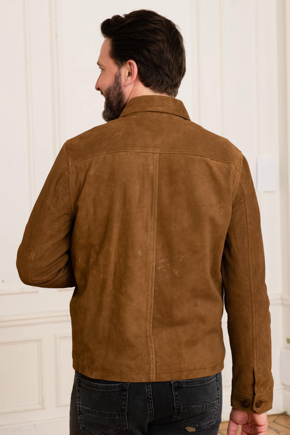 Giacche Uomo Schott LCBRONXS RUST — vista 5