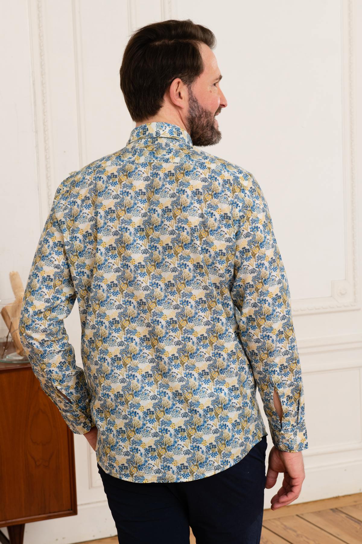 Camicia Uomo Mcs IMCHML_C002 304 JAUNE — vista 5