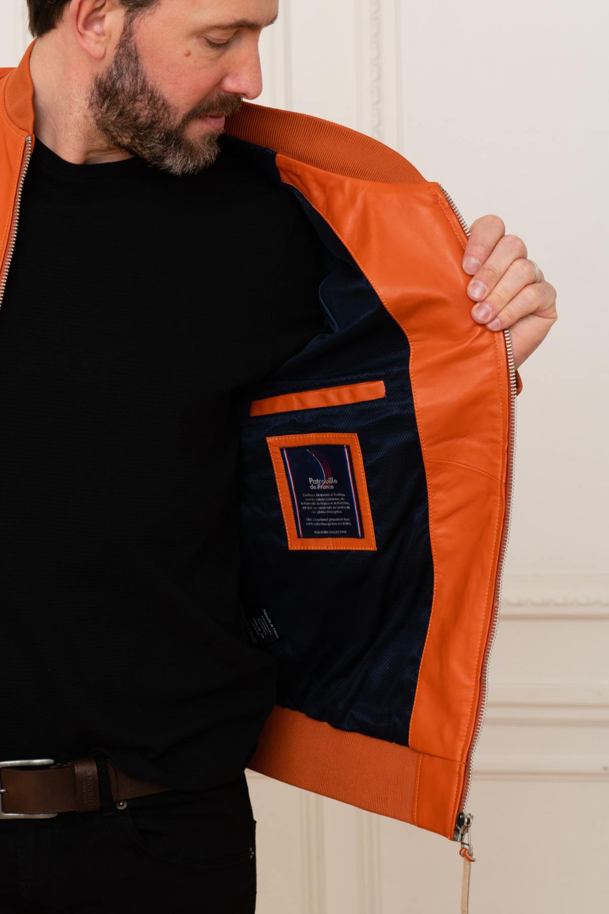 Giacche Uomo Patrouille De France GUN PALOMA ORANGE — vista 7