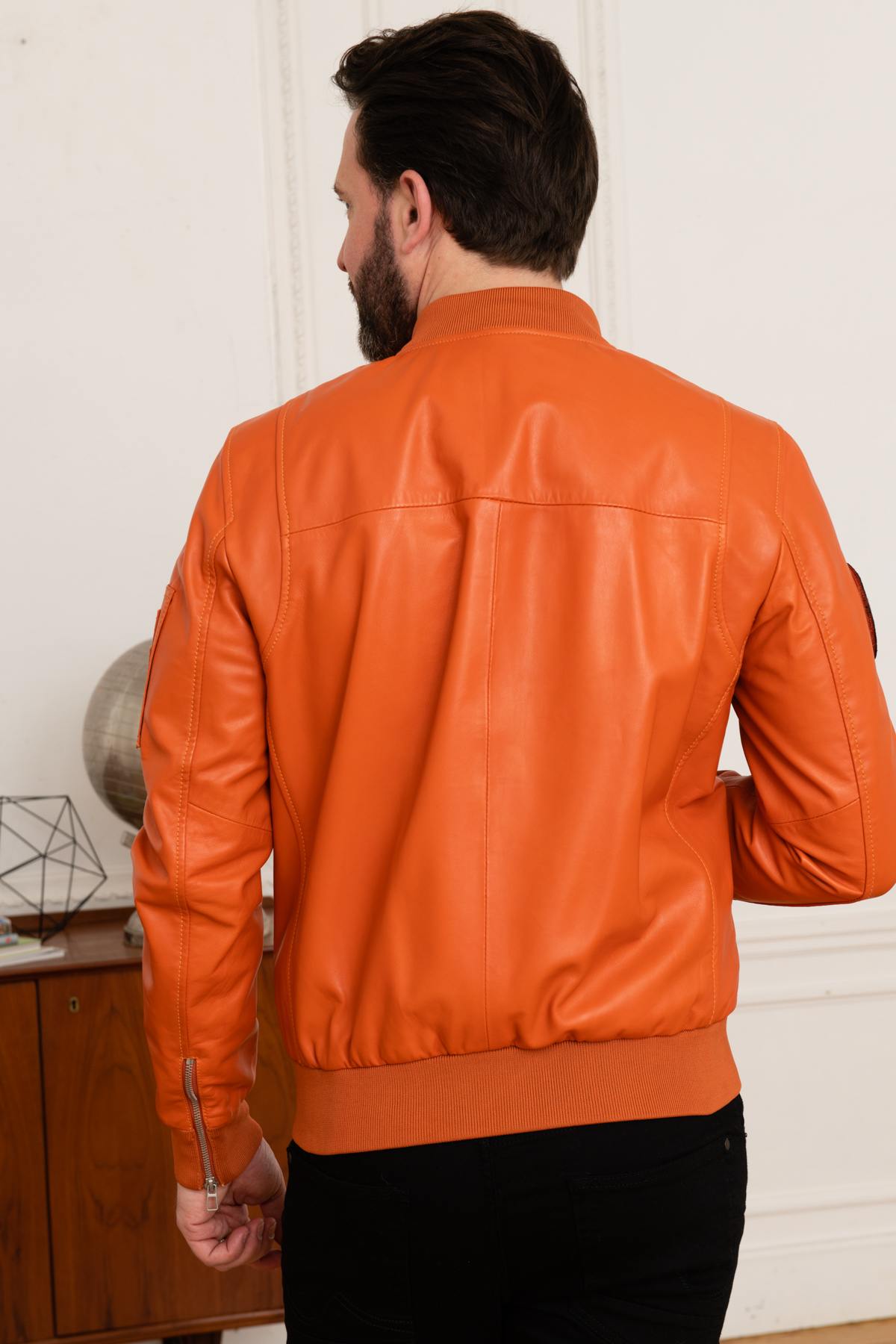 Giacche Uomo Patrouille De France GUN PALOMA ORANGE — vista 6