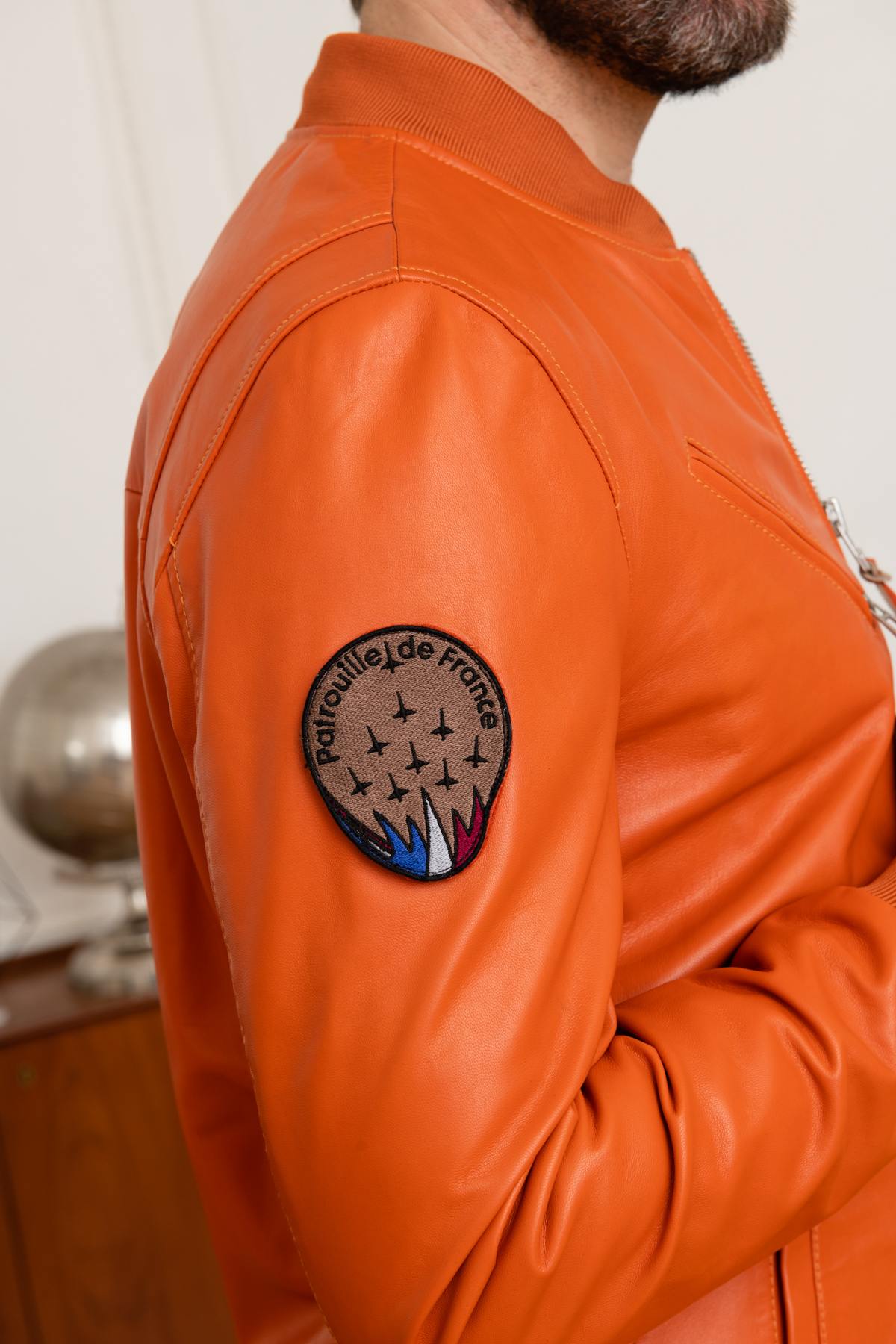 Giacche Uomo Patrouille De France GUN PALOMA ORANGE — vista 4