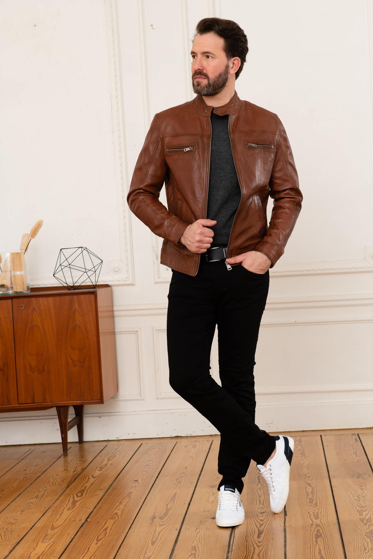 Giacche Uomo Cityzen JACKSON COGNAC — vista 2
