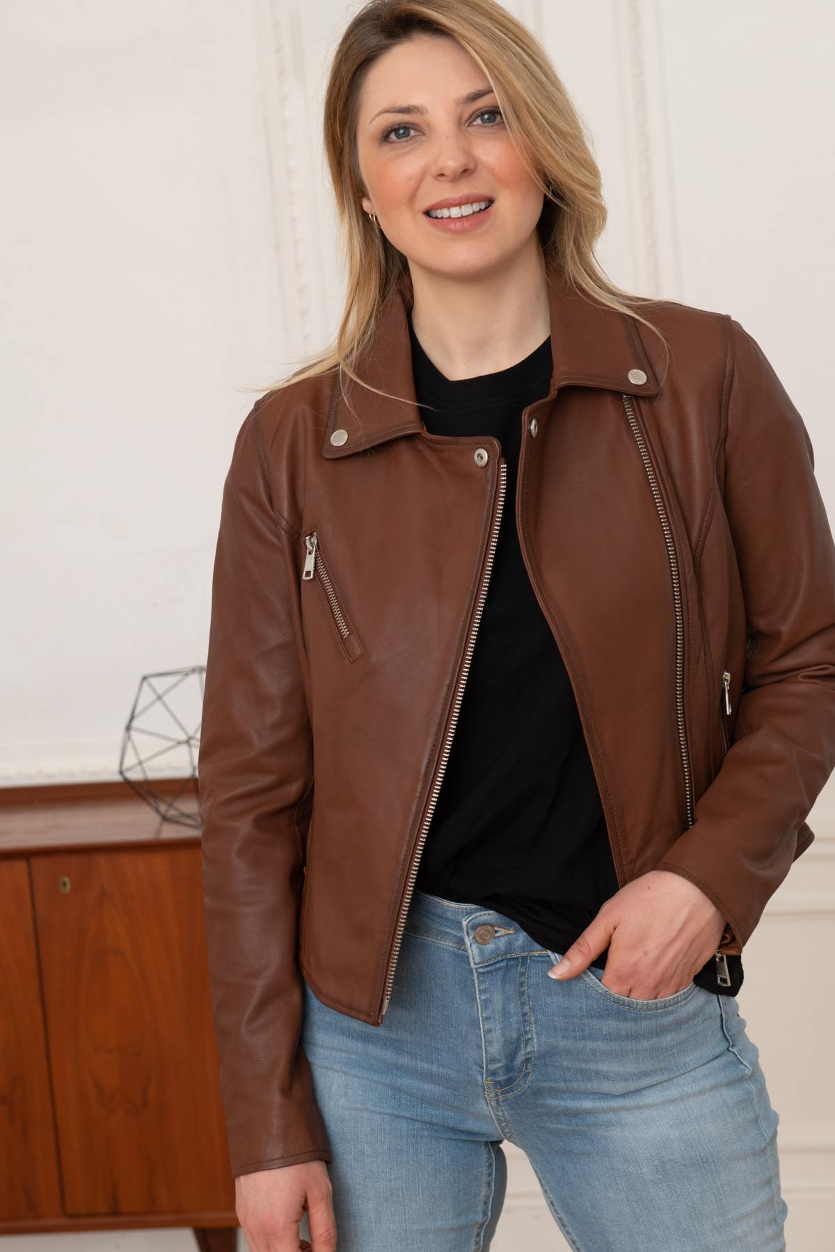 Damen Jacke Redskins BRIDGET HOLSTER COGNAC — Ansicht 5