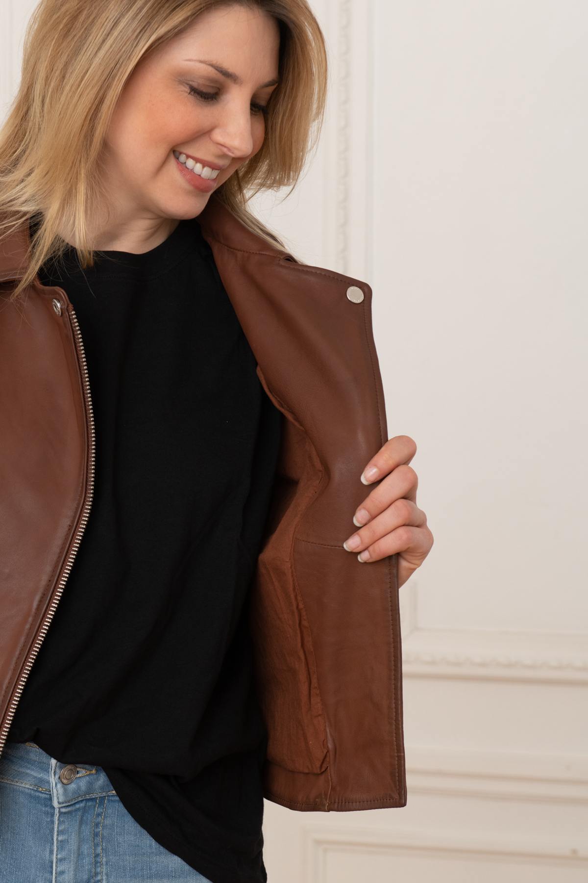 Damen Jacke Redskins BRIDGET HOLSTER COGNAC — Ansicht 6