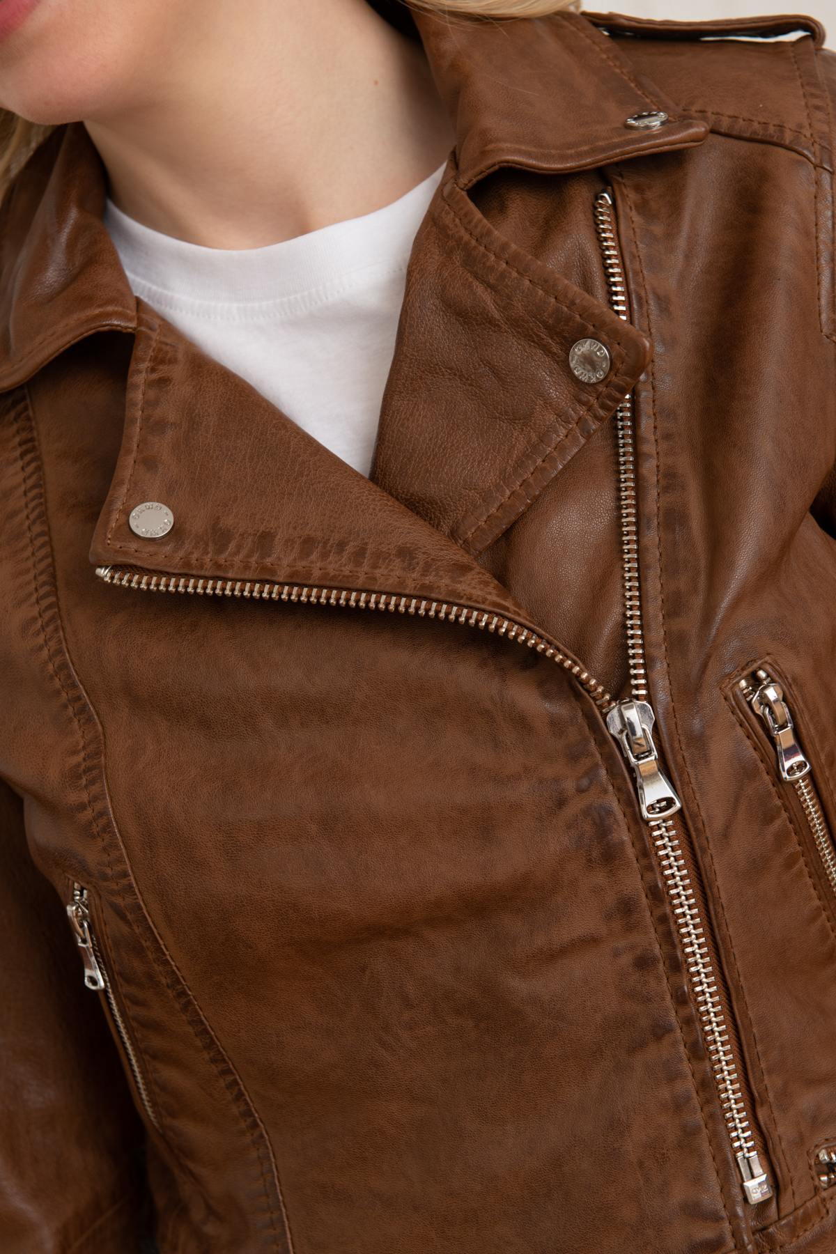 Blouson Femme Oakwood KYOTO NOISETTE 517 — vue 8
