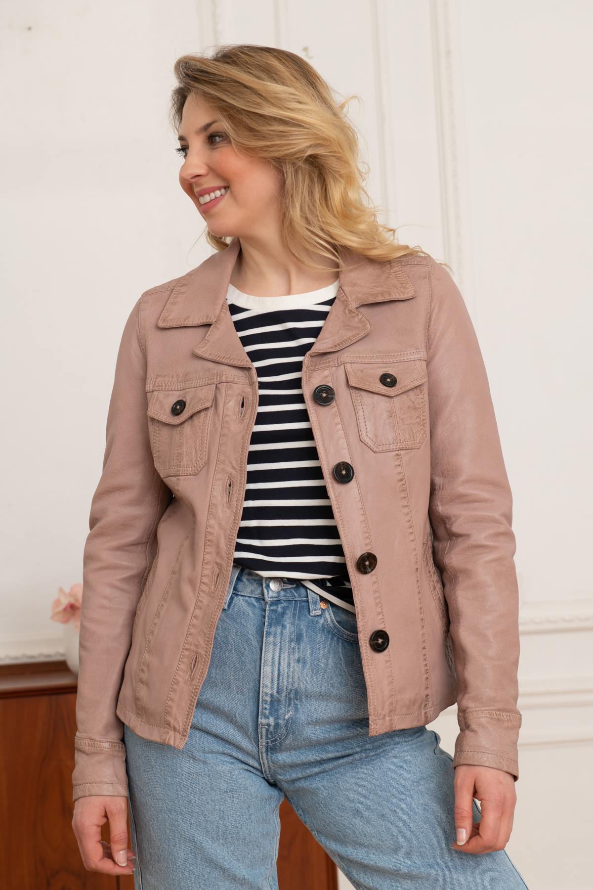 Blouson Femme Oakwood CALIFORNIA ROSE VIEILLI 636 — vue 1