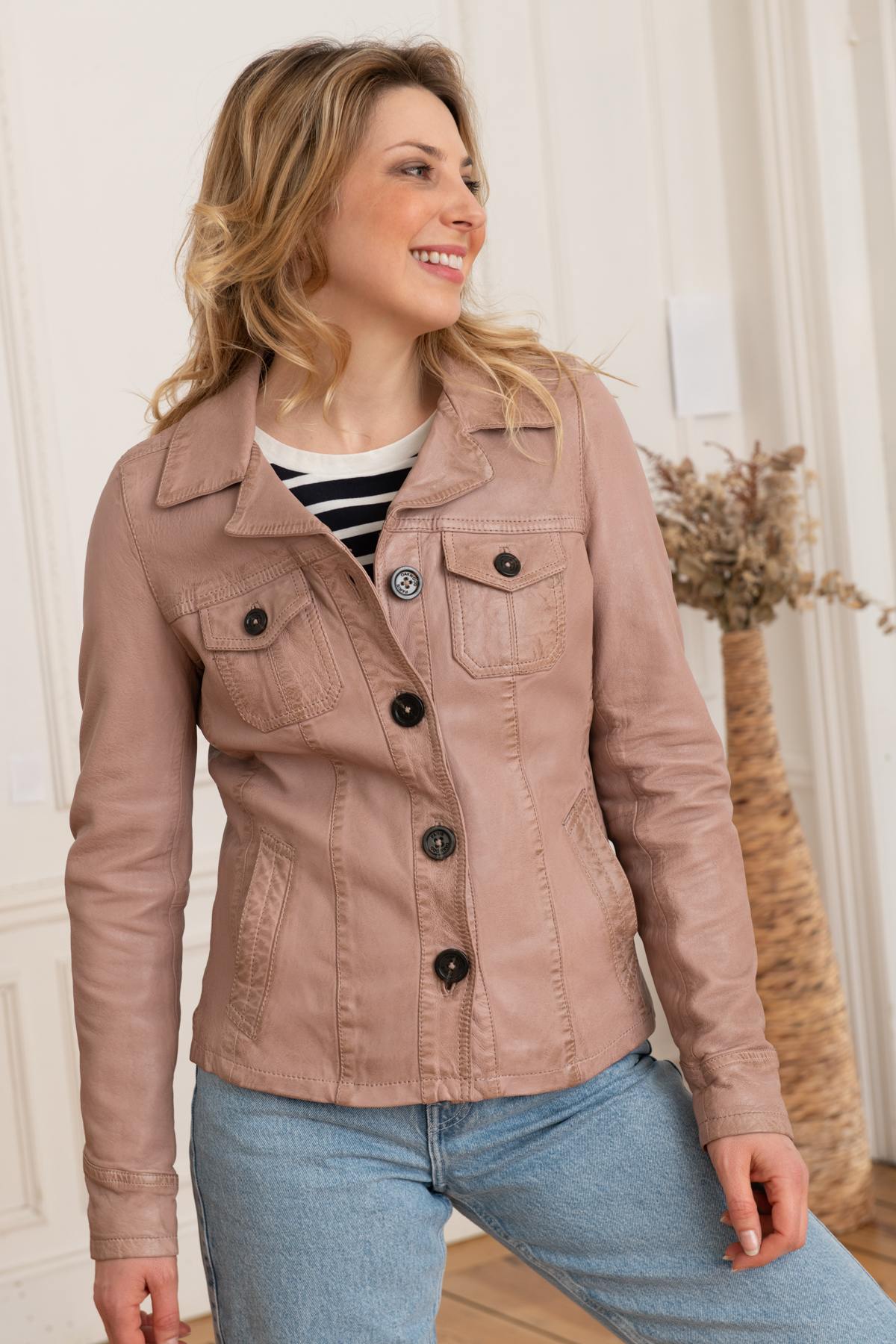 Blouson Femme Oakwood CALIFORNIA ROSE VIEILLI 636 — vue 8